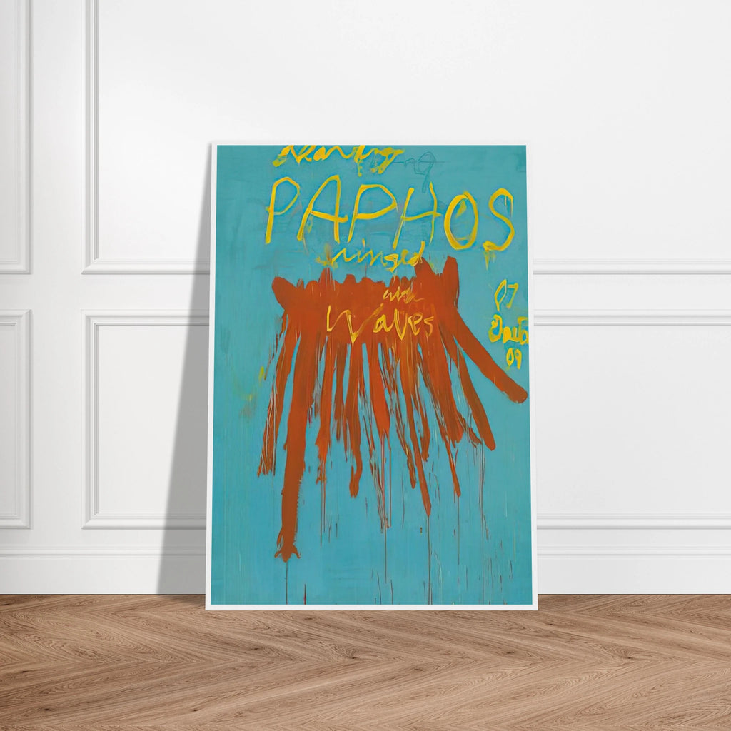 Leaving Paphos Ringed With Waves IV Framed Poster | Cy Twombly Framed Prints Wall Art | Cy Twombly Store