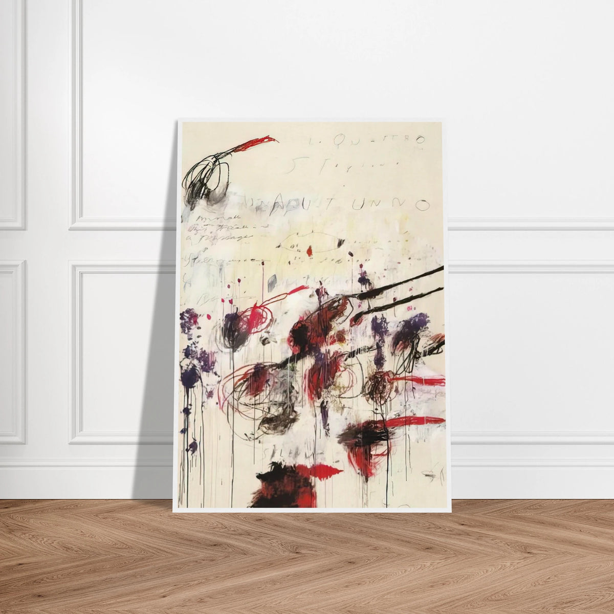 Quattro stagioni I. Autunno Framed Poster | Cy Twombly Framed Prints Wall Art | Cy Twombly Store