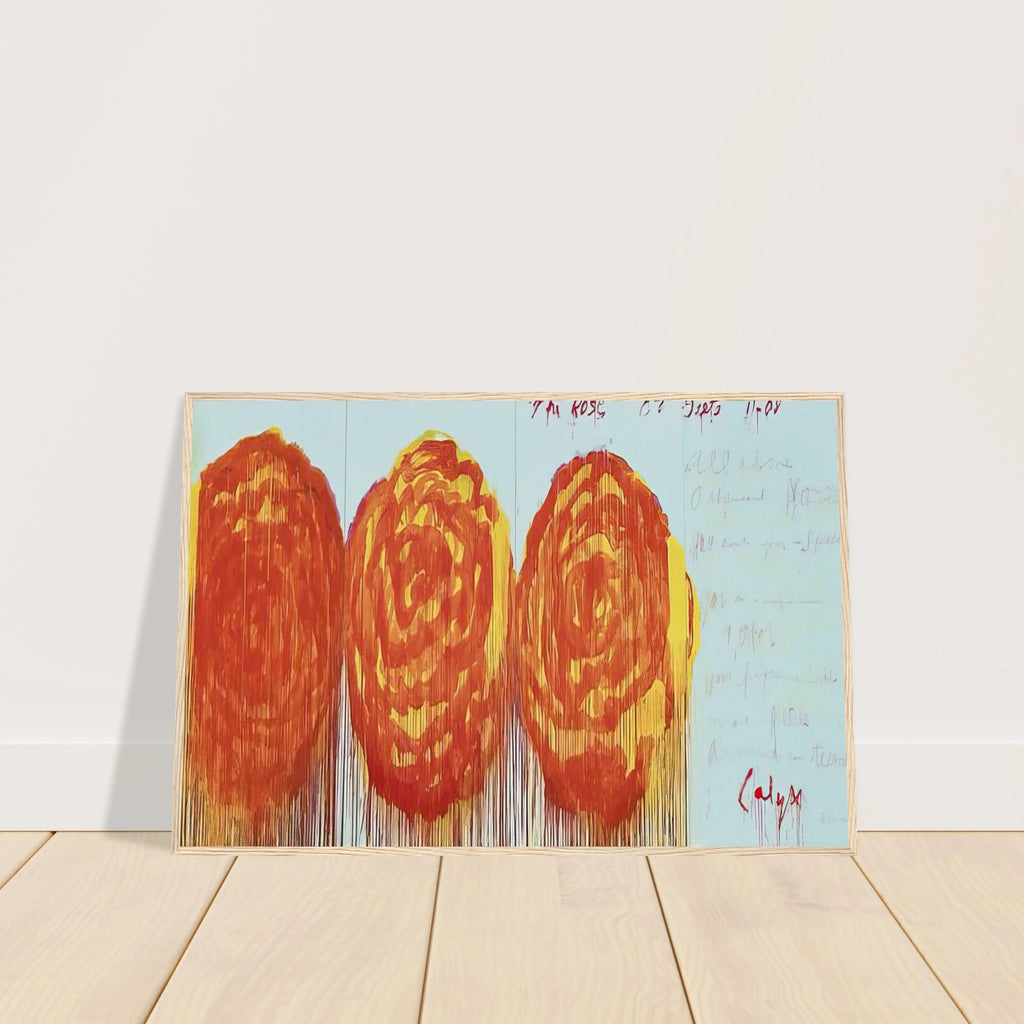 The Rose  II  Framed Poster | Cy Twombly Framed Prints Wall Art | Cy Twombly Store