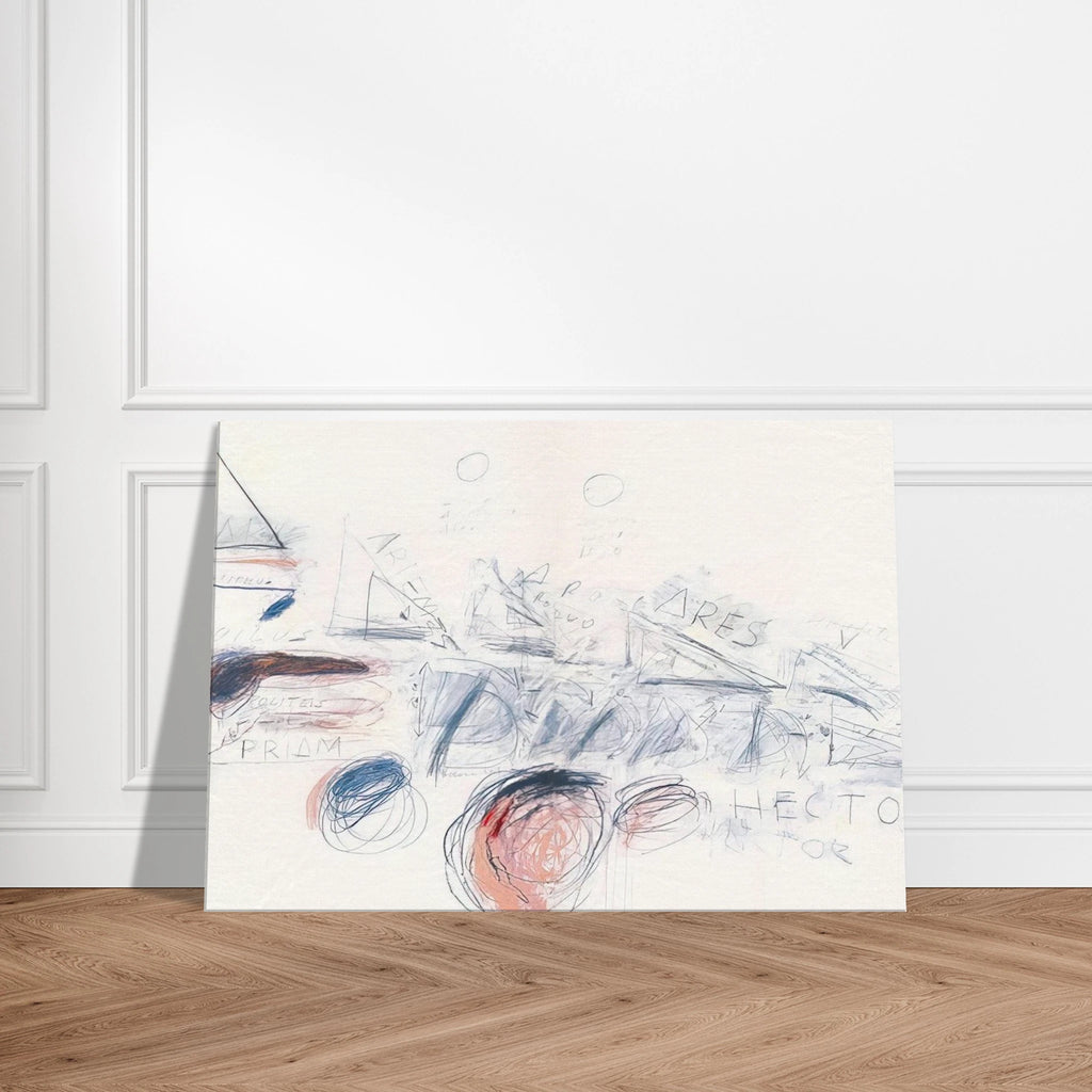 Fifty Days at Iliam. Ilians in Battle Canvas | Cy Twombly Canvas | Cy Twombly Store