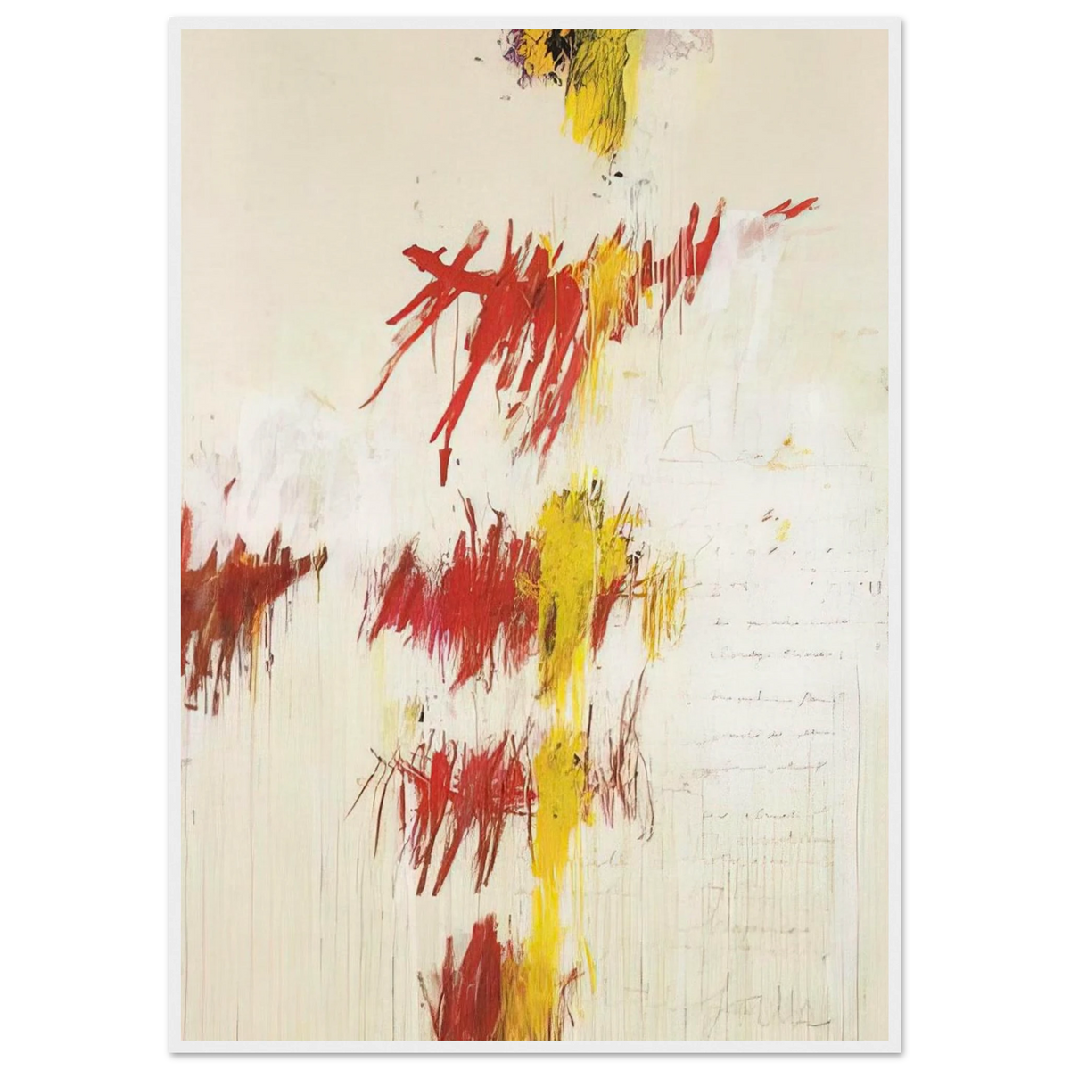 Quattro Stagioni II. Primavera Framed Poster | Cy Twombly Framed Prints Wall Art | Cy Twombly Store