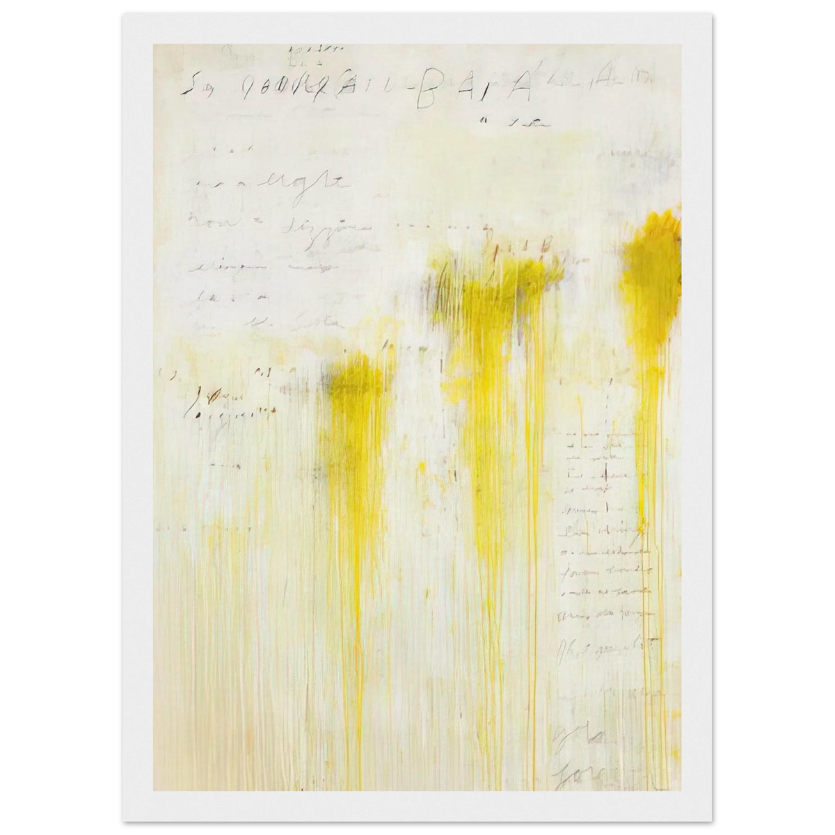 Quattro Stagioni II. Estate Framed Poster | Cy Twombly Framed Prints Wall Art | Cy Twombly Store