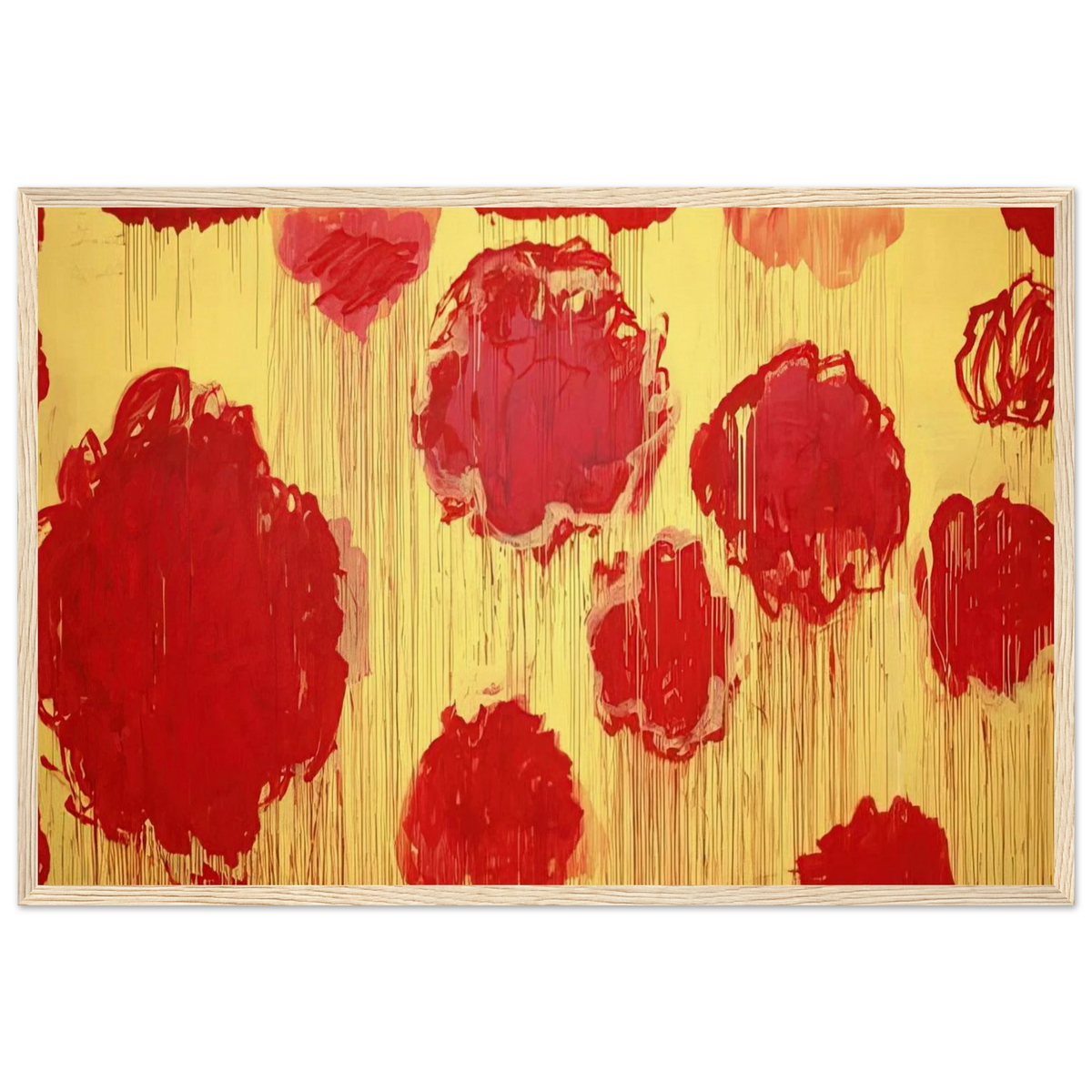 Untitled  Peonias series  Framed Poster | Cy Twombly Framed Prints Wall Art | Cy Twombly Store