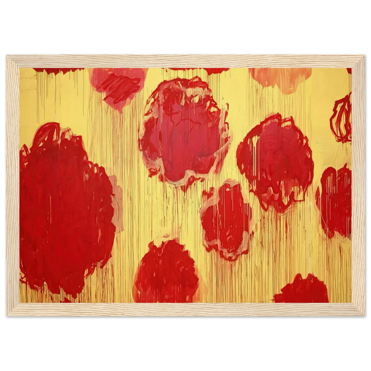 Untitled  Peonias series  Framed Poster | Cy Twombly Framed Prints Wall Art | Cy Twombly Store