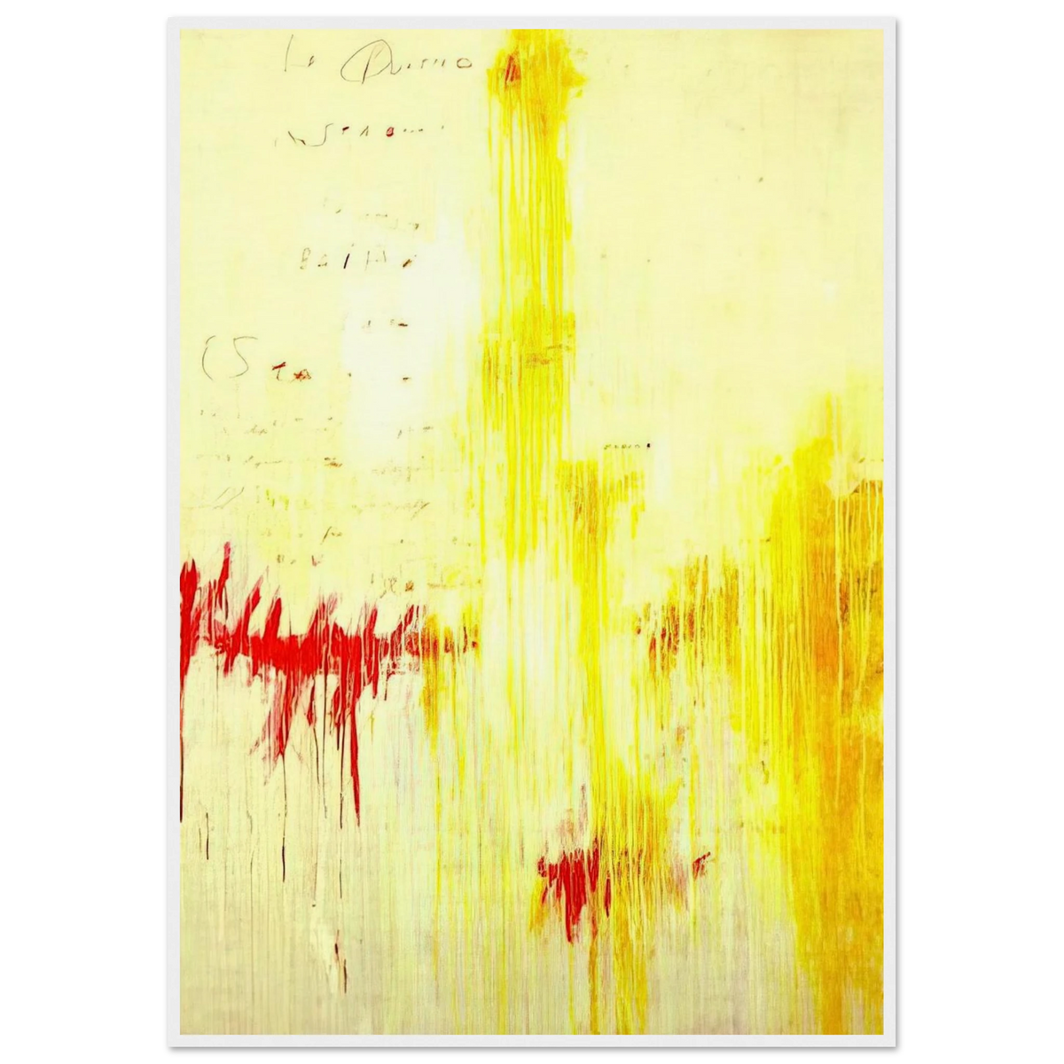 Quattro stagioni I. Estate Framed Poster | Cy Twombly Framed Prints Wall Art | Cy Twombly Store