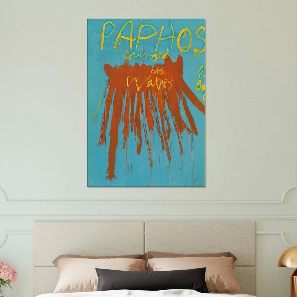 Leaving Paphos Ringed With Waves IV Canvas | Cy Twombly Canvas | Cy Twombly Store