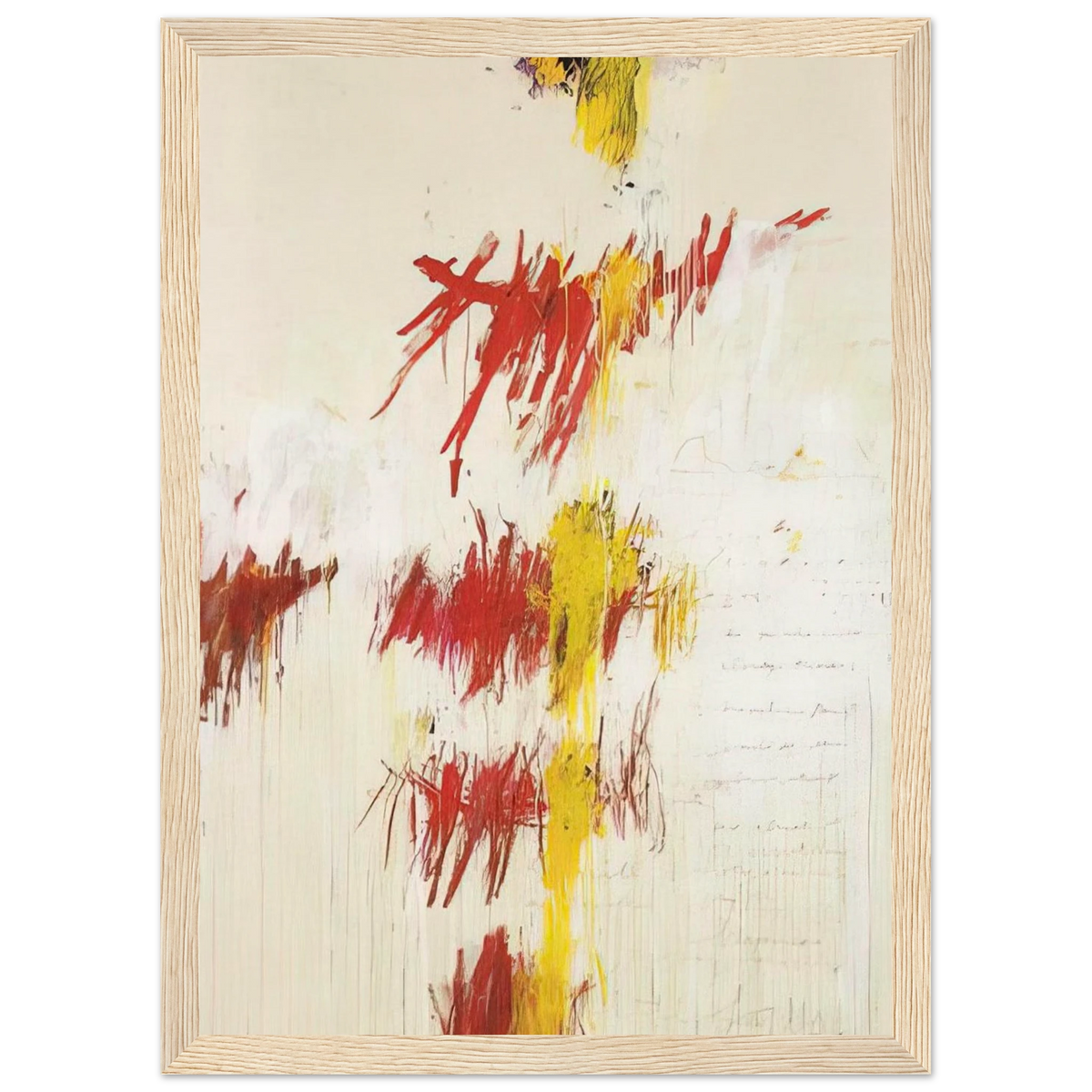 Quattro Stagioni II. Primavera Framed Poster | Cy Twombly Framed Prints Wall Art | Cy Twombly Store