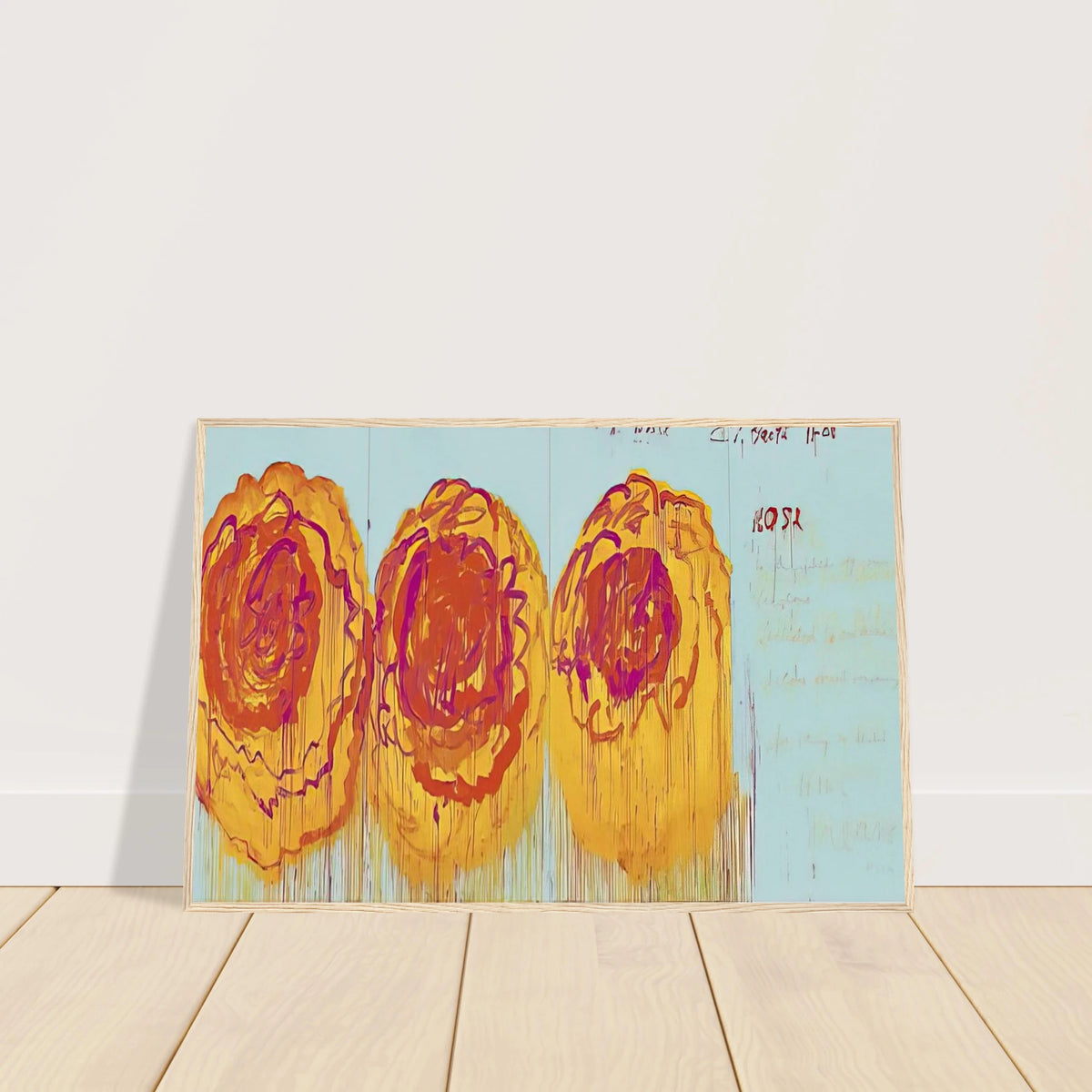 The Rose  I  Framed Poster | Cy Twombly Framed Prints Wall Art | Cy Twombly Store