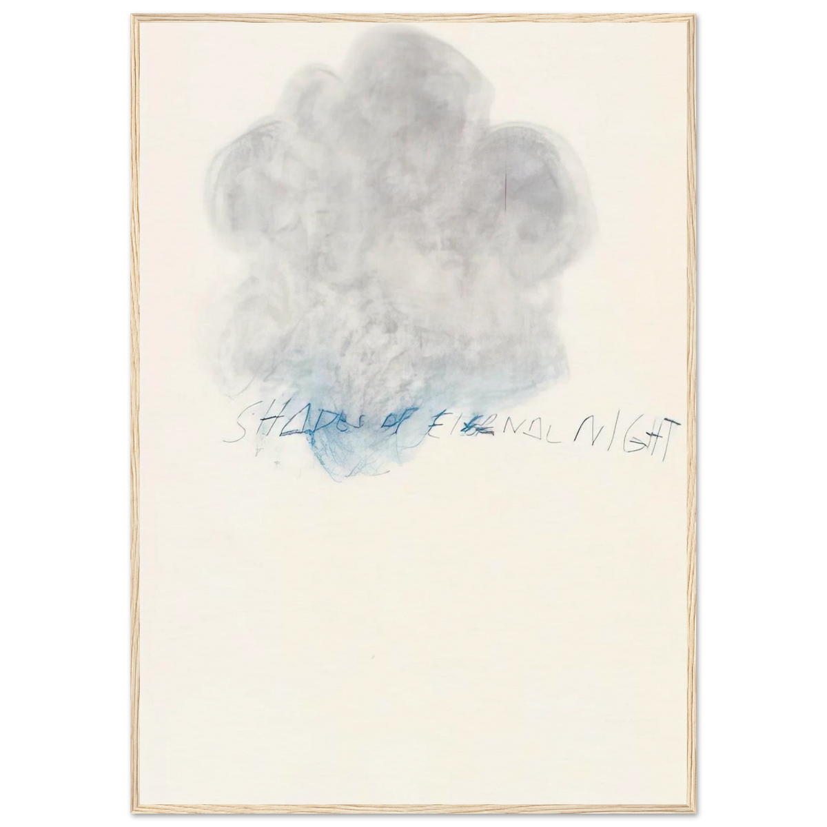Fifty Days at Iliam. Shades of Eternal Night Framed Poster | Cy Twombly Framed Prints Wall Art | Cy Twombly Store