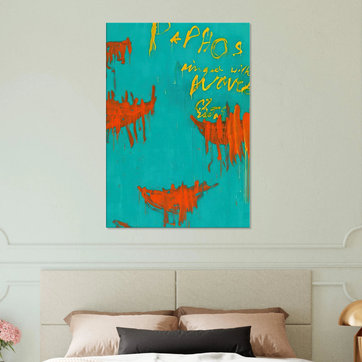 Leaving Paphos Ringed With Waves III Canvas | Cy Twombly Canvas | Cy Twombly Store