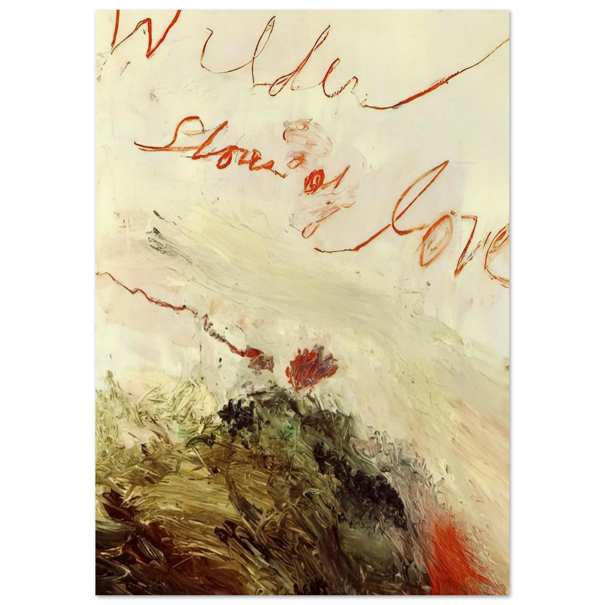 Wilder Shores of Love Poster | Cy Twombly Poster | Cy Twombly Store