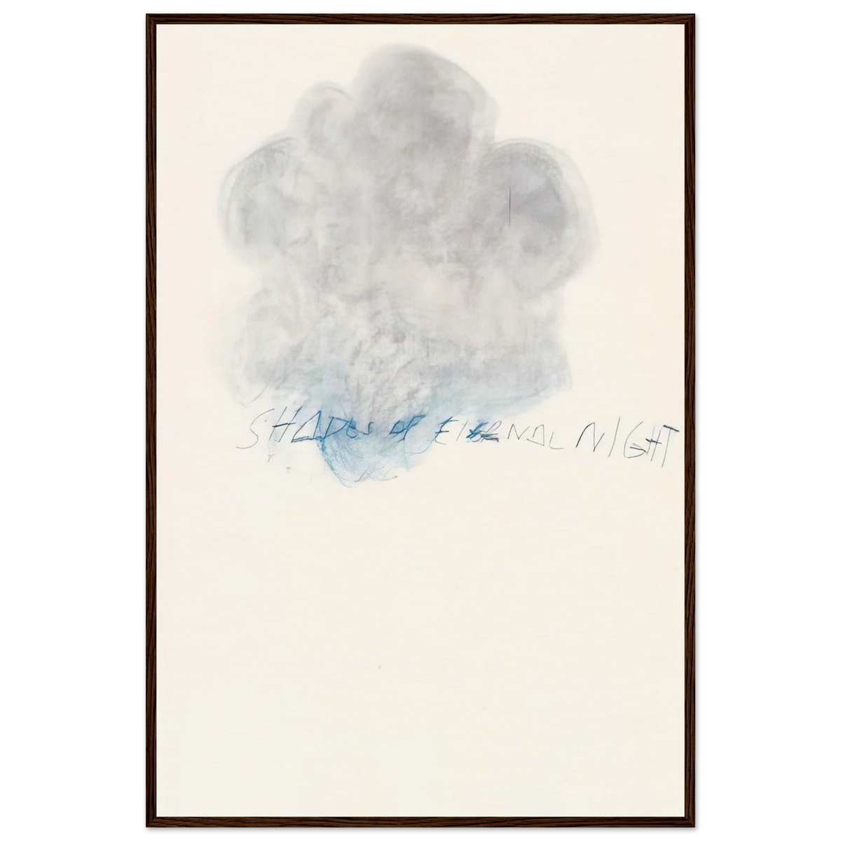 Fifty Days at Iliam. Shades of Eternal Night Framed Poster | Cy Twombly Framed Prints Wall Art | Cy Twombly Store