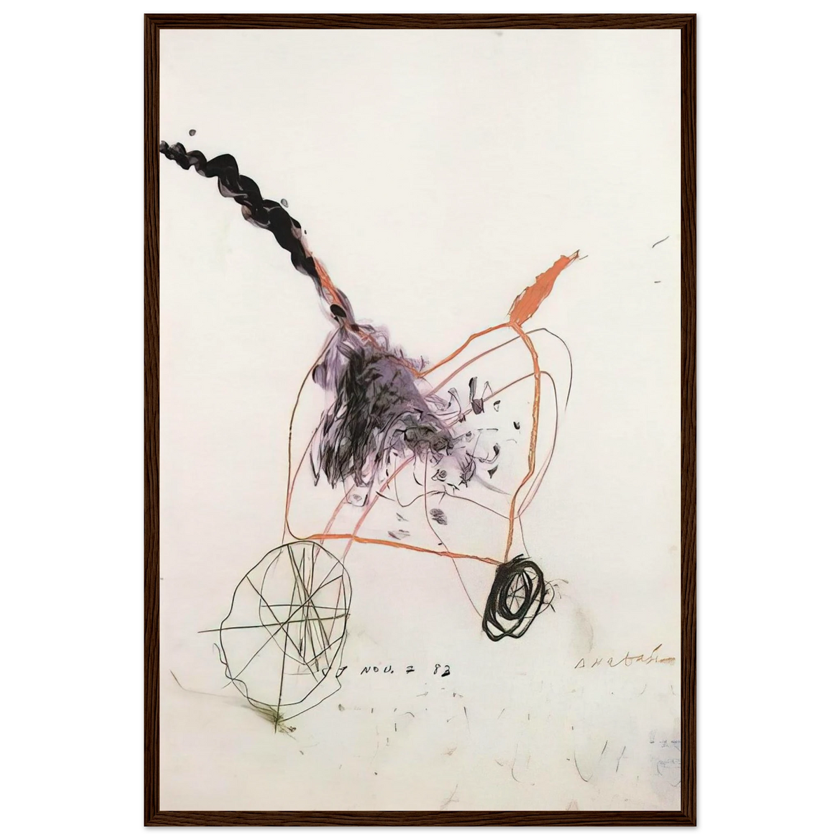Anabasis Framed Poster | Cy Twombly Framed Prints Wall Art | Cy Twombly Store