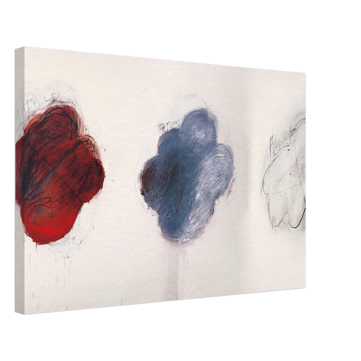 Fifty Days at Iliam. Shades of Achilles, Patroclus, and Hector Canvas | Cy Twombly Canvas | Cy Twombly Store