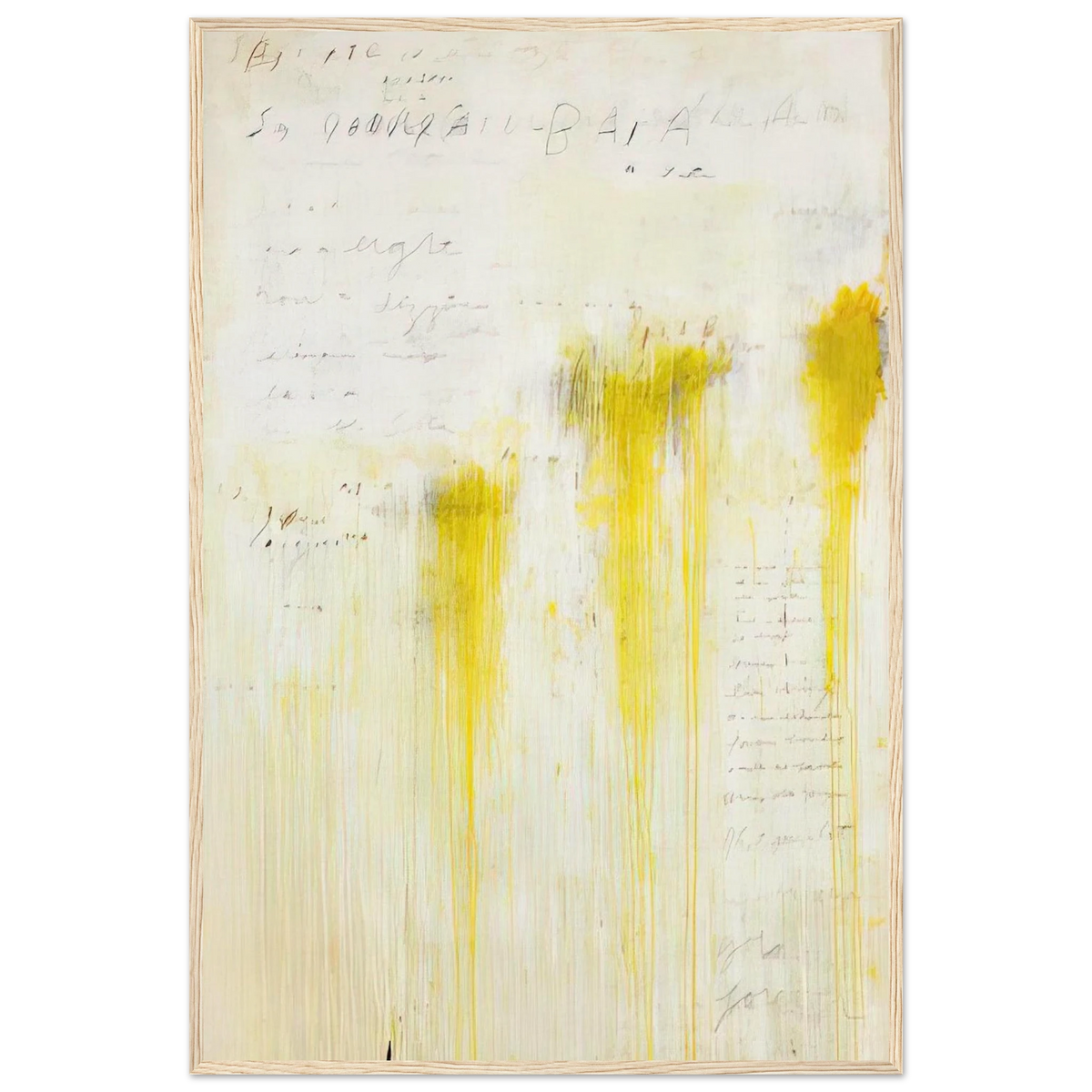 Quattro Stagioni II. Estate Framed Poster | Cy Twombly Framed Prints Wall Art | Cy Twombly Store