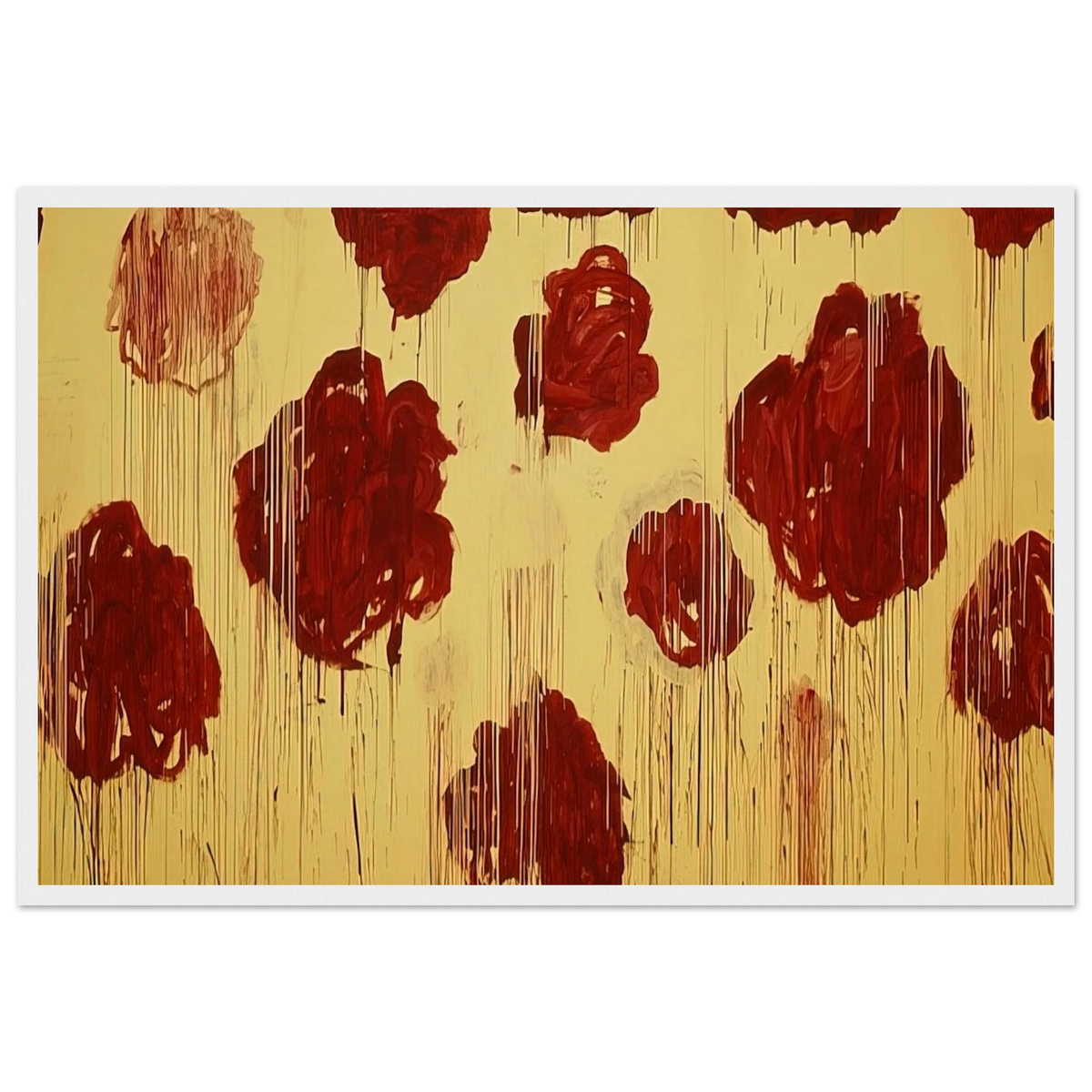 Untitled,  Blooming, A Scattering of Blossoms & Other Things  Framed Poster | Cy Twombly Framed Prints Wall Art | Cy Twombly Store