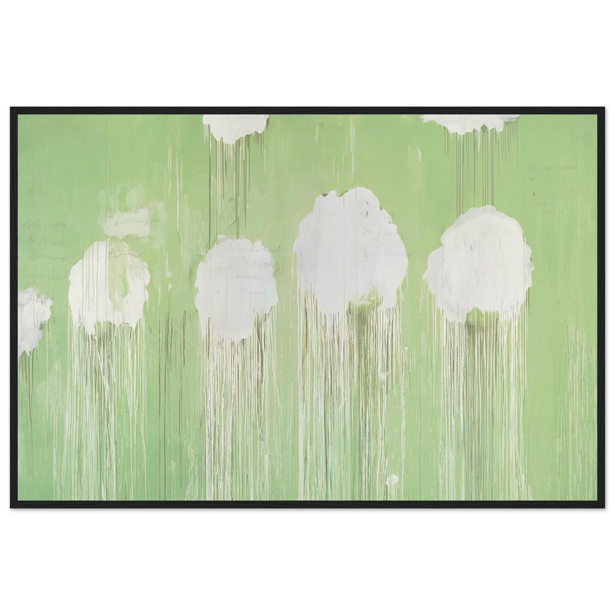 Untitled,  Peony Blossom Painting  Framed Poster | Cy Twombly Framed Prints Wall Art | Cy Twombly Store