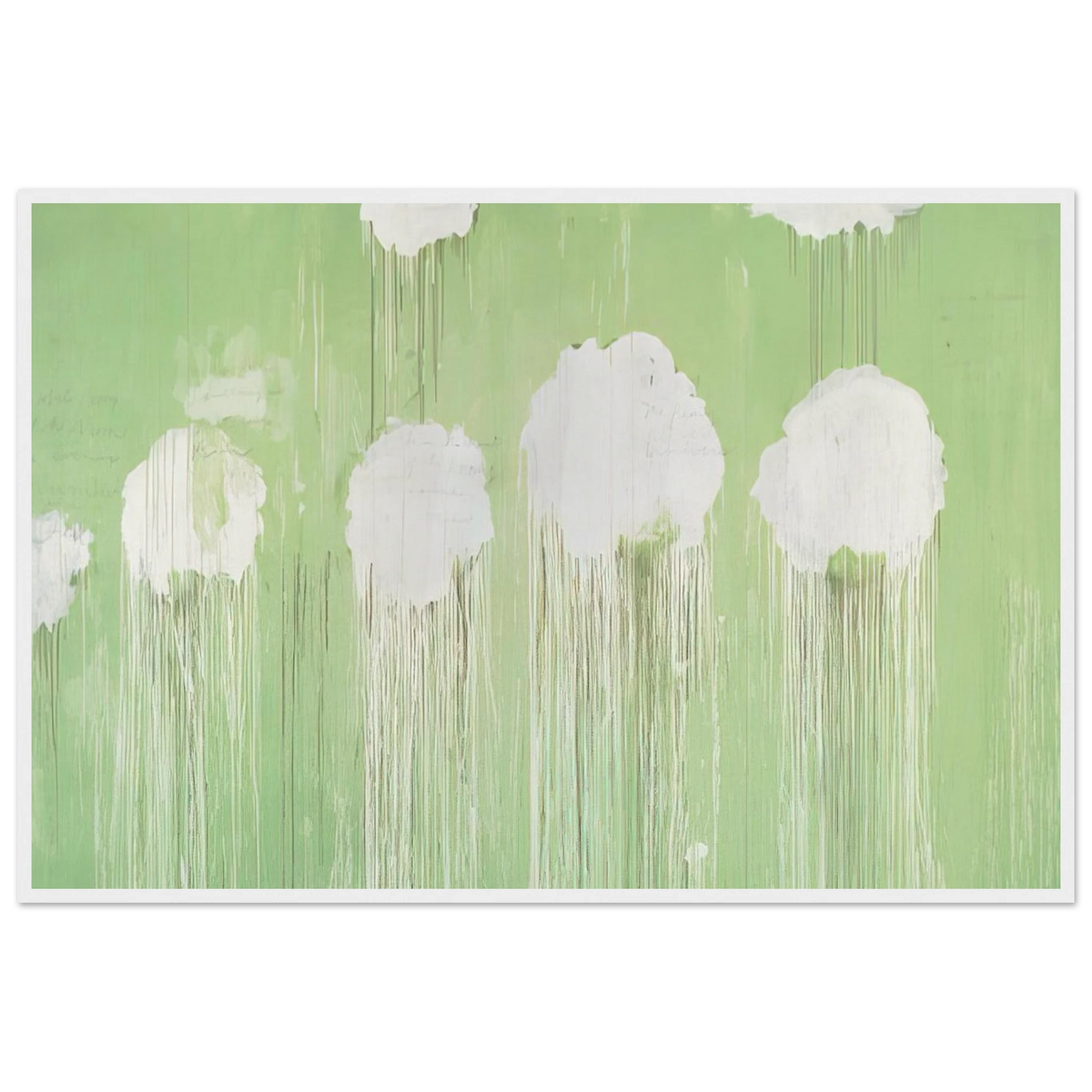 Untitled,  Peony Blossom Painting  Framed Poster | Cy Twombly Framed Prints Wall Art | Cy Twombly Store