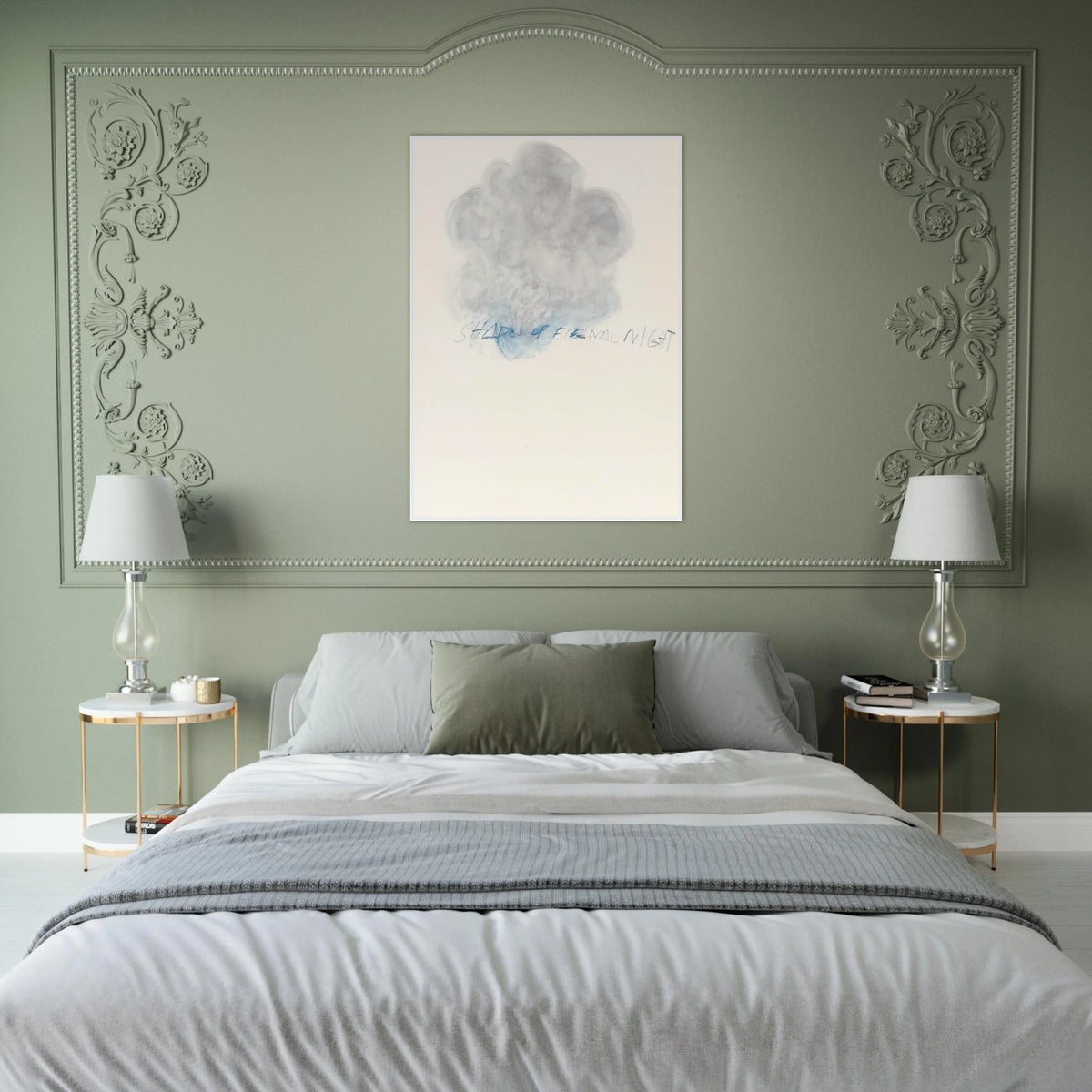 Fifty Days at Iliam. Shades of Eternal Night Framed Poster | Cy Twombly Framed Prints Wall Art | Cy Twombly Store