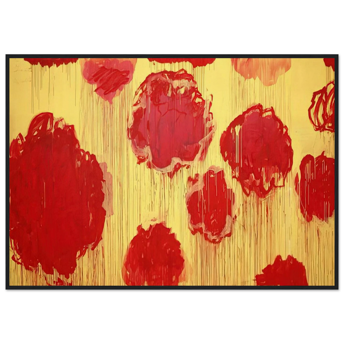 Untitled  Peonias series  Framed Poster | Cy Twombly Framed Prints Wall Art | Cy Twombly Store