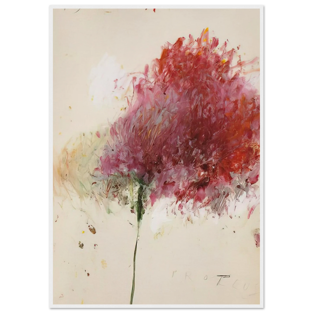 Proteus Framed Poster | Cy Twombly Framed Prints Wall Art | Cy Twombly Store