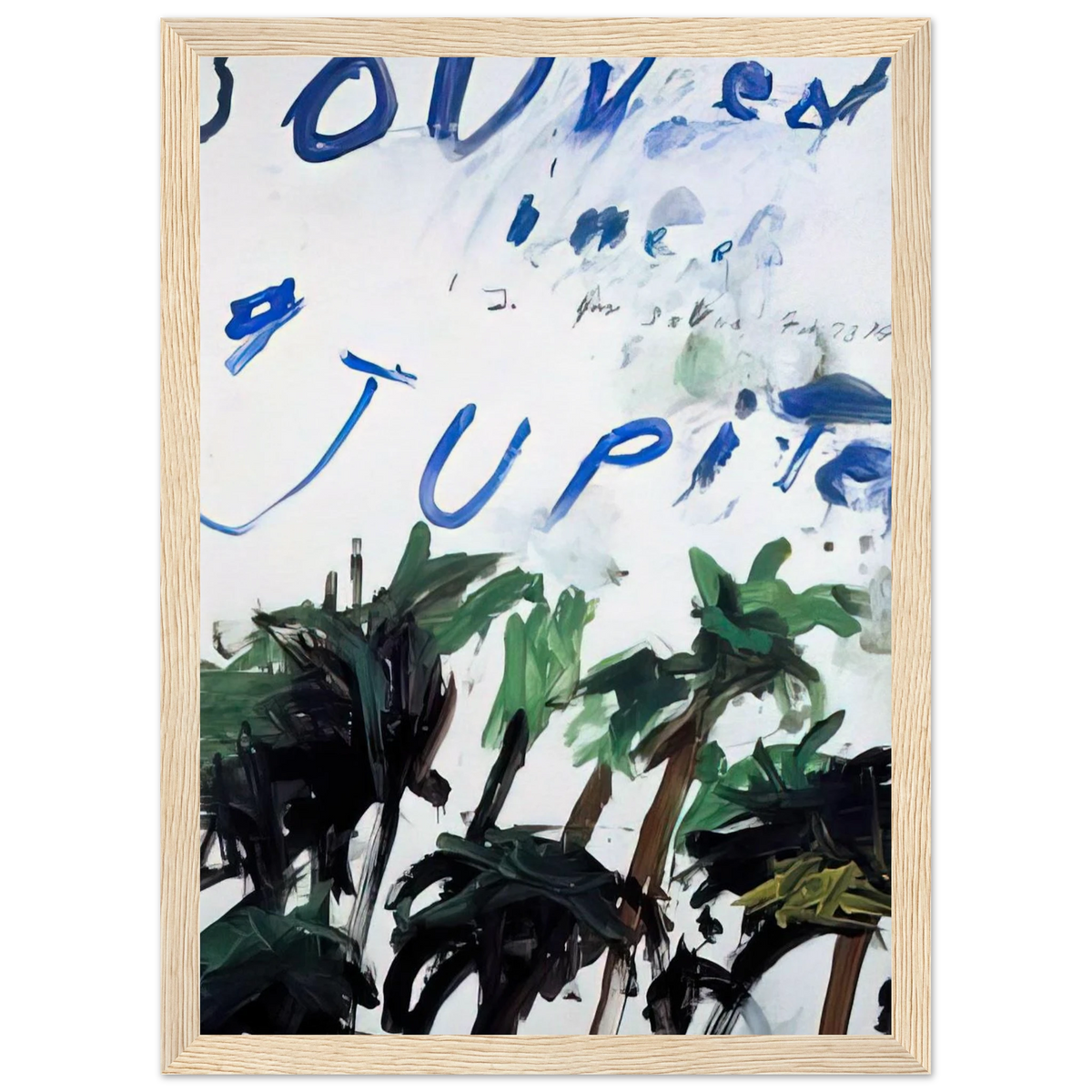 Souvenir Framed Poster | Cy Twombly Framed Prints Wall Art | Cy Twombly Store
