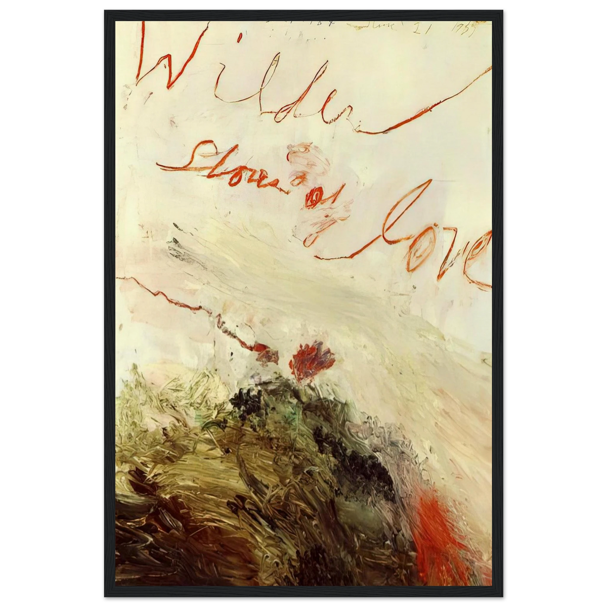 Wilder Shores of Love Framed Poster | Cy Twombly Framed Prints Wall Art | Cy Twombly Store