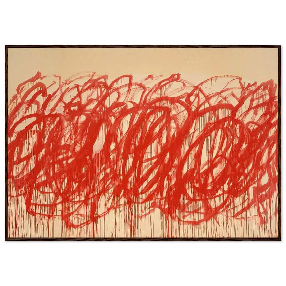 Untitled  Bacchus  Framed Poster | Cy Twombly Framed Prints Wall Art | Cy Twombly Store