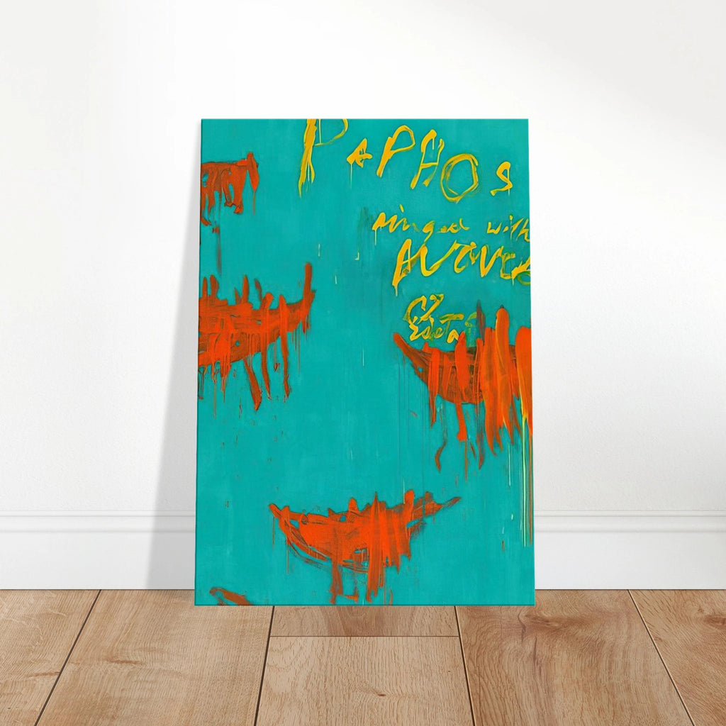 Leaving Paphos Ringed With Waves III Canvas | Cy Twombly Canvas | Cy Twombly Store
