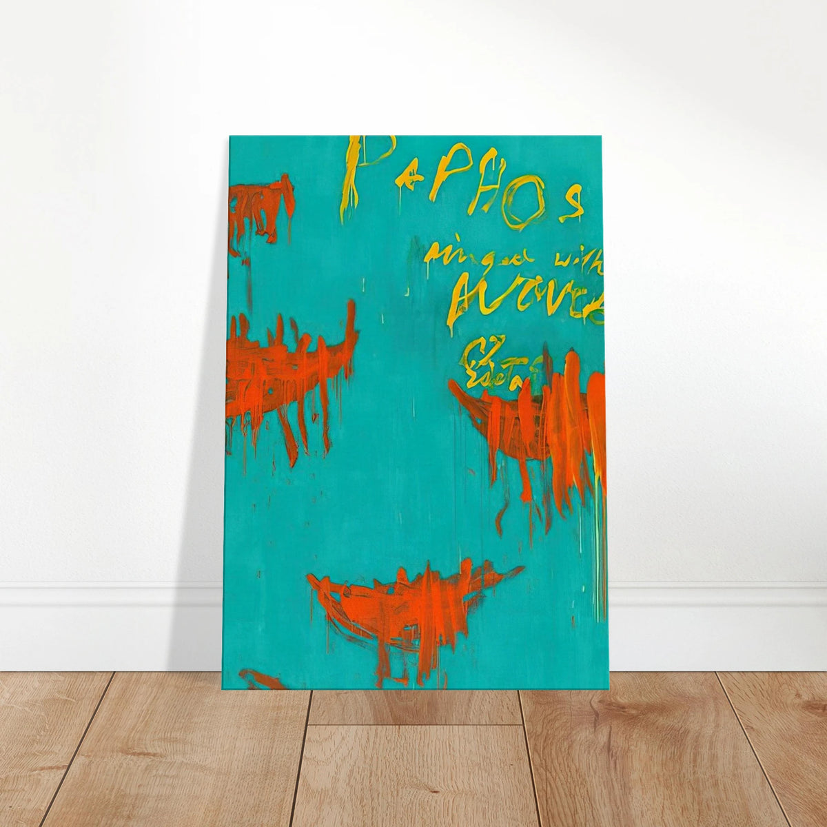 Leaving Paphos Ringed With Waves III Canvas | Cy Twombly Canvas | Cy Twombly Store