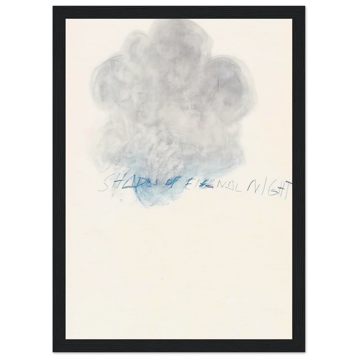 Fifty Days at Iliam. Shades of Eternal Night Framed Poster | Cy Twombly Framed Prints Wall Art | Cy Twombly Store