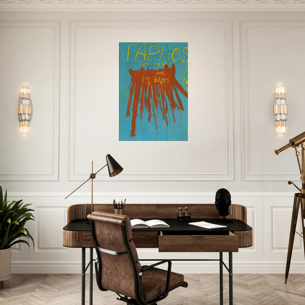 Leaving Paphos Ringed With Waves IV Canvas | Cy Twombly Canvas | Cy Twombly Store