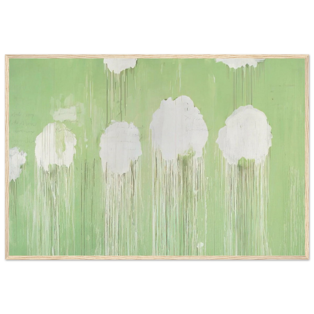 Untitled,  Peony Blossom Painting  Framed Poster | Cy Twombly Framed Prints Wall Art | Cy Twombly Store