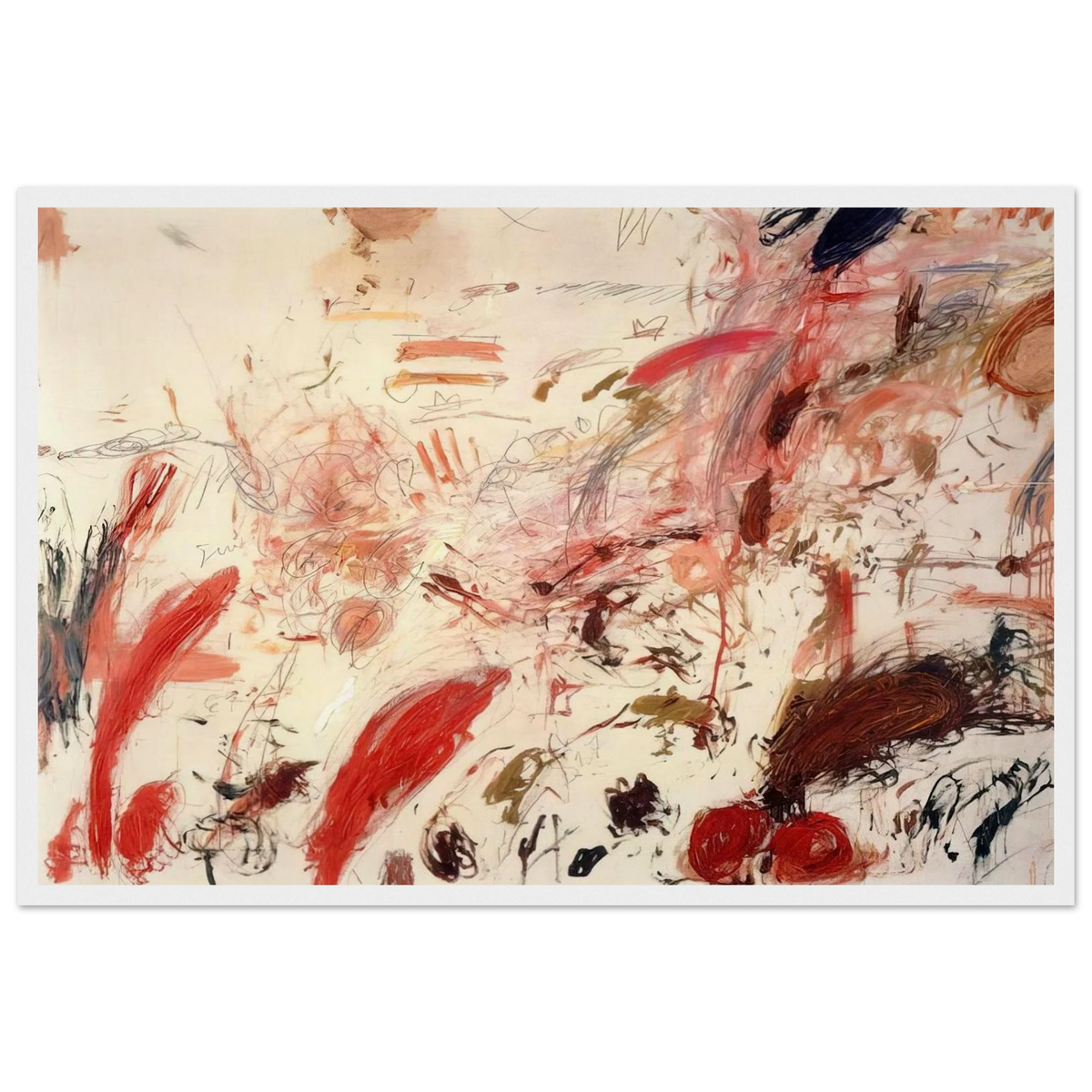 Ferragosto IV Framed Poster | Cy Twombly Framed Prints Wall Art | Cy Twombly Store