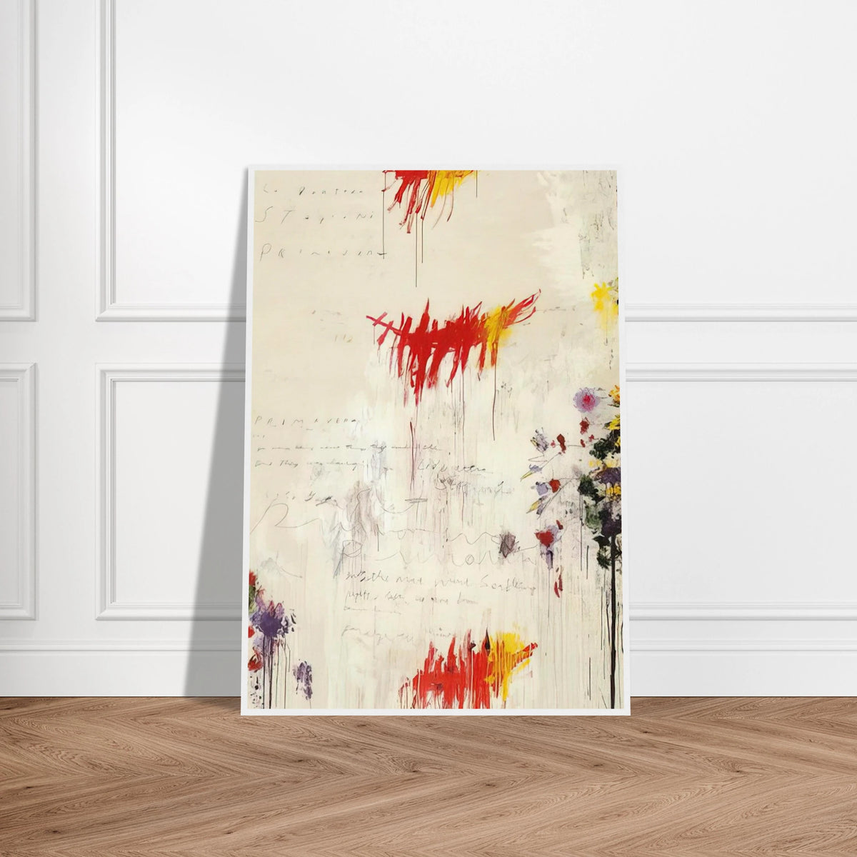 Quattro stagioni I. Primavera Framed Poster | Cy Twombly Framed Prints Wall Art | Cy Twombly Store