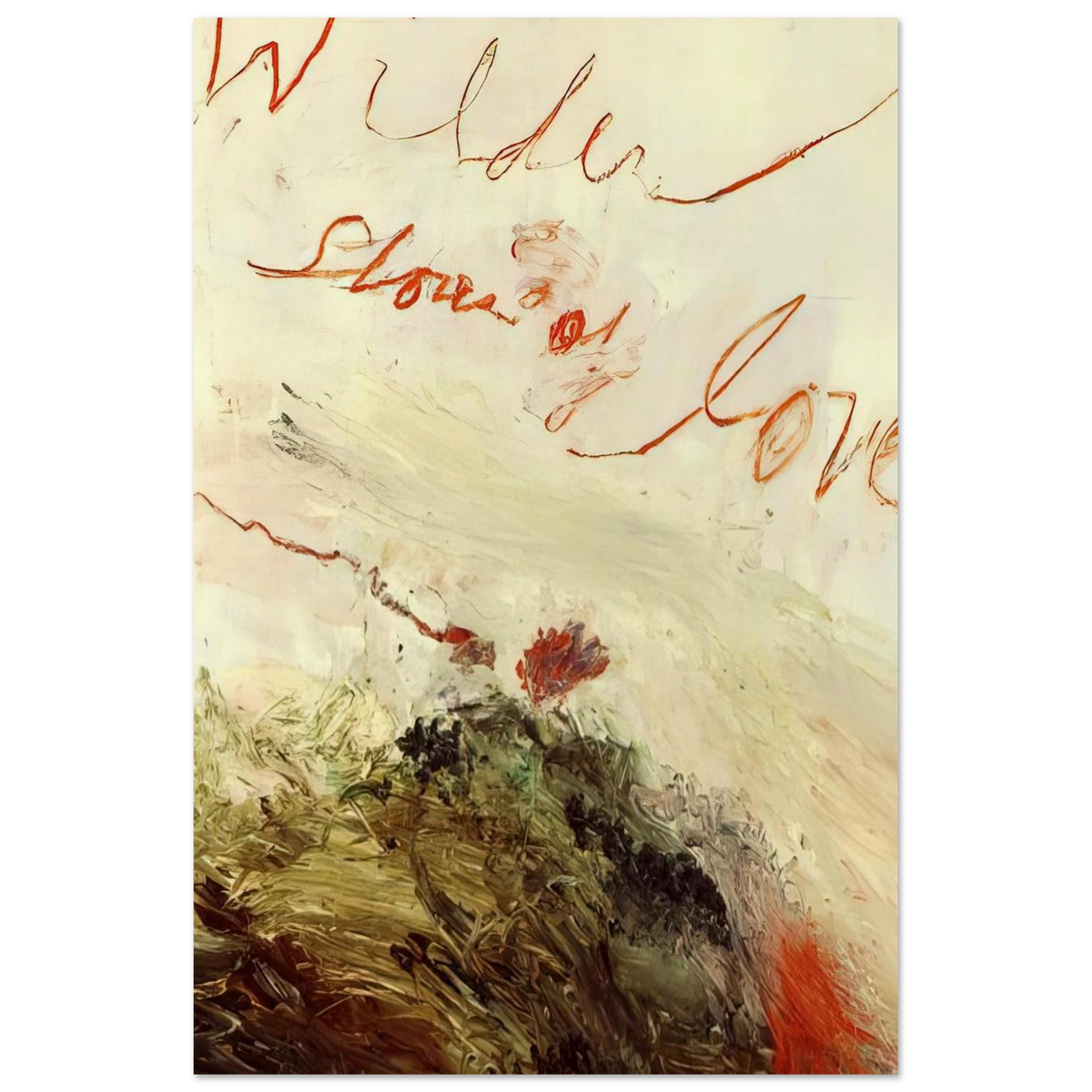 Wilder Shores of Love Poster | Cy Twombly Poster | Cy Twombly Store