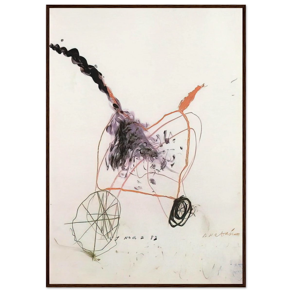 Anabasis Framed Poster | Cy Twombly Framed Prints Wall Art | Cy Twombly Store