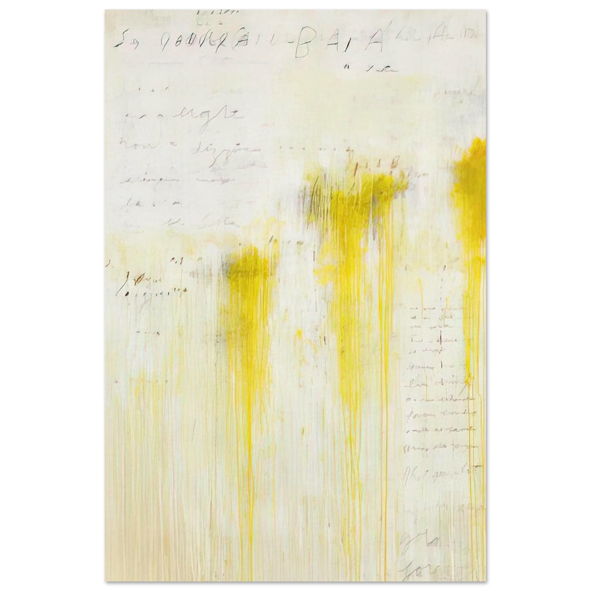 Quattro Stagioni II. Estate Poster | Cy Twombly Poster | Cy Twombly Store