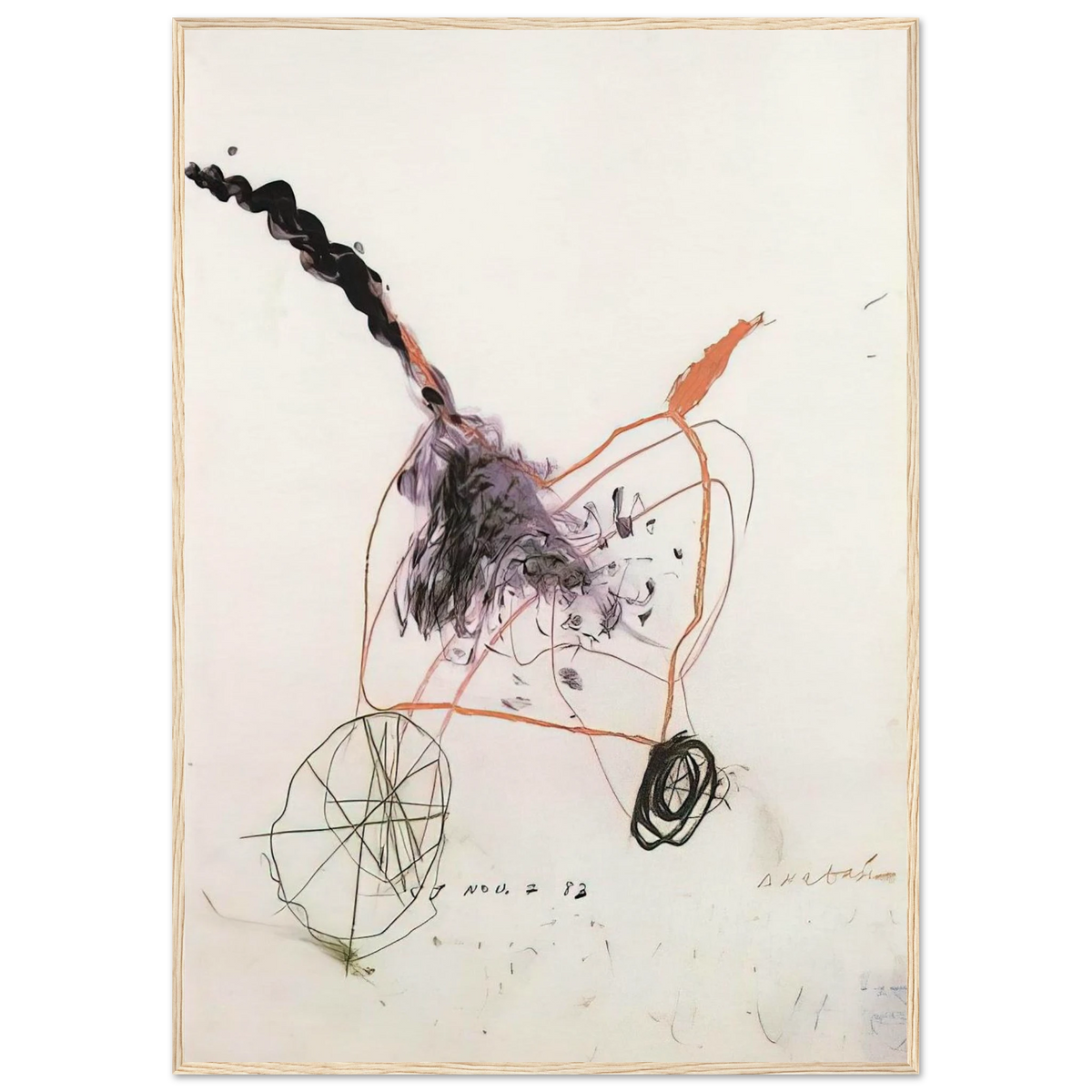 Anabasis Framed Poster | Cy Twombly Framed Prints Wall Art | Cy Twombly Store