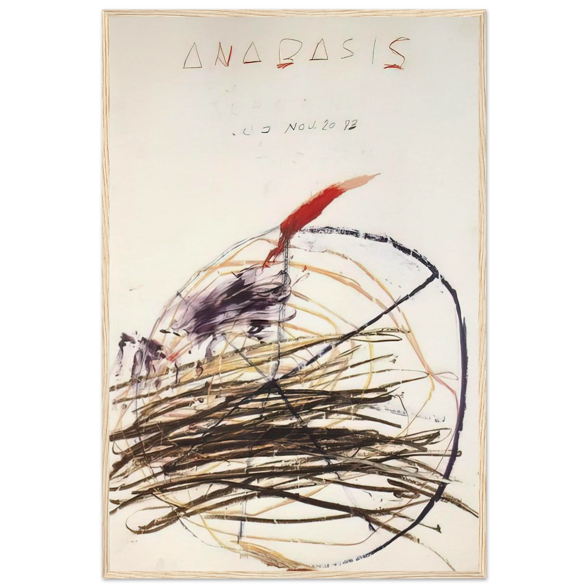 Anabasis  Xenephon  Framed Poster | Cy Twombly Framed Prints Wall Art | Cy Twombly Store