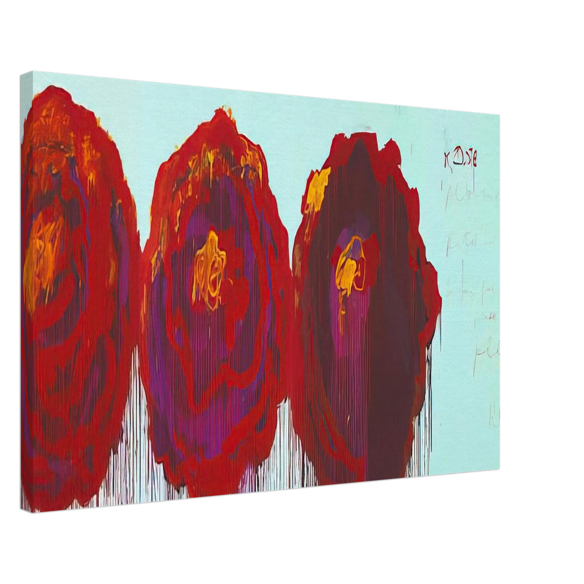 The Rose  IV  Canvas | Cy Twombly Canvas | Cy Twombly Store