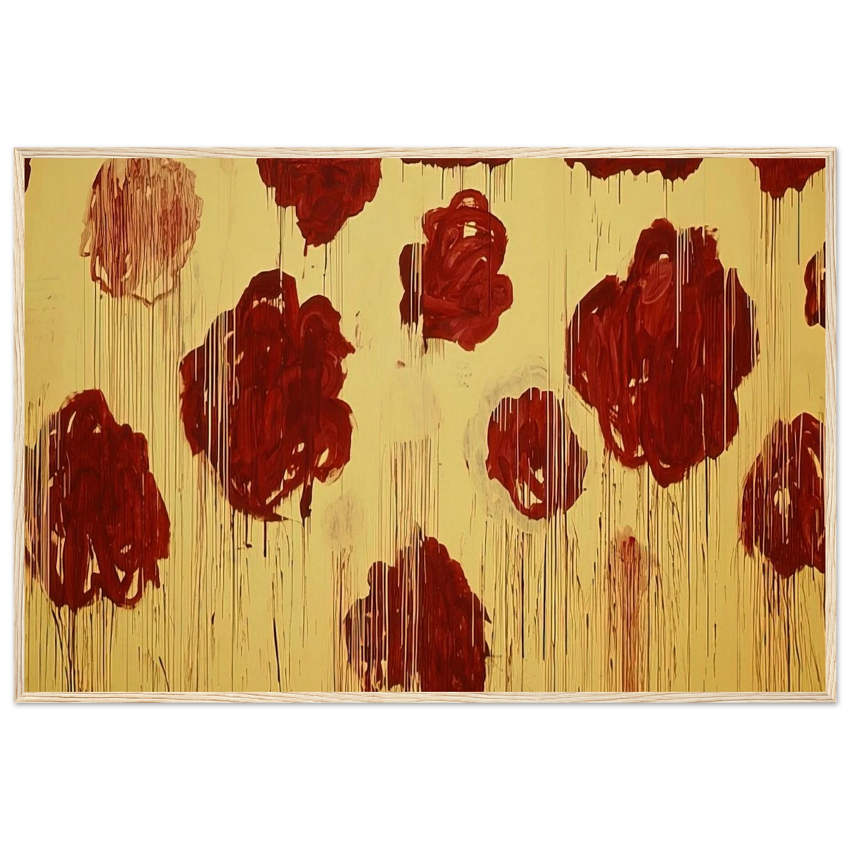 Untitled,  Blooming, A Scattering of Blossoms & Other Things  Framed Poster | Cy Twombly Framed Prints Wall Art | Cy Twombly Store