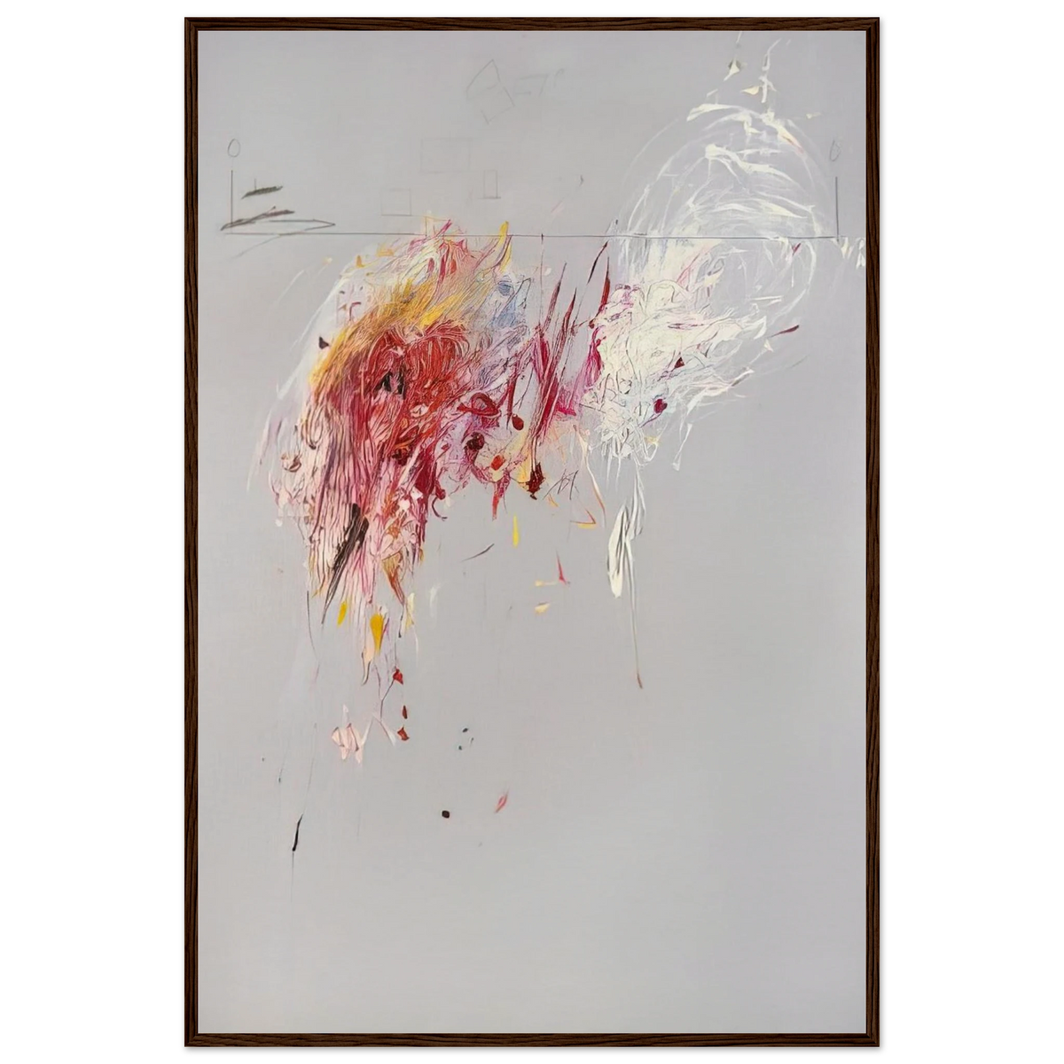 Nine Discourses on Commodus, Part V Framed Poster | Cy Twombly Framed Prints Wall Art | Cy Twombly Store