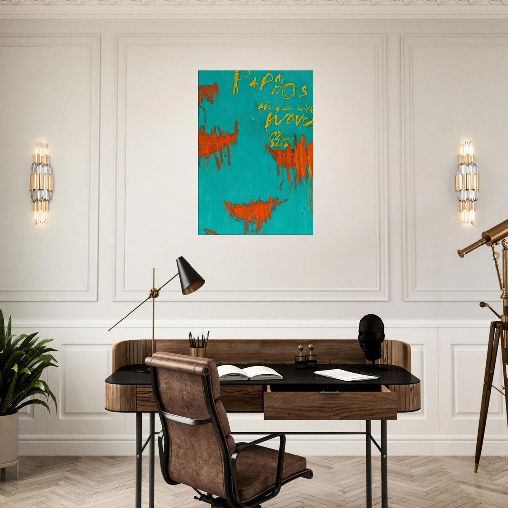 Leaving Paphos Ringed With Waves III Canvas | Cy Twombly Canvas | Cy Twombly Store