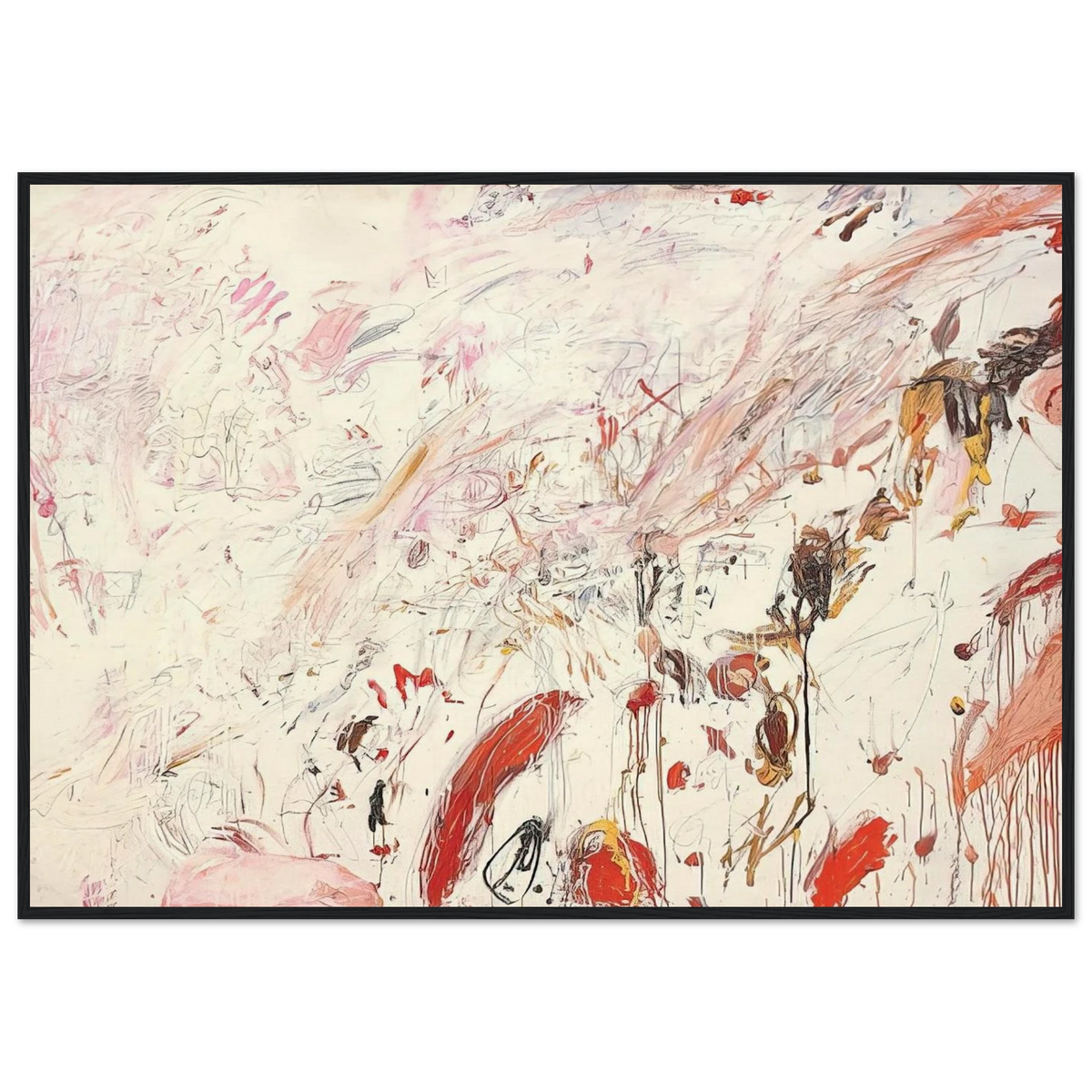 Ferragosto III Framed Poster | Cy Twombly Framed Prints Wall Art | Cy Twombly Store