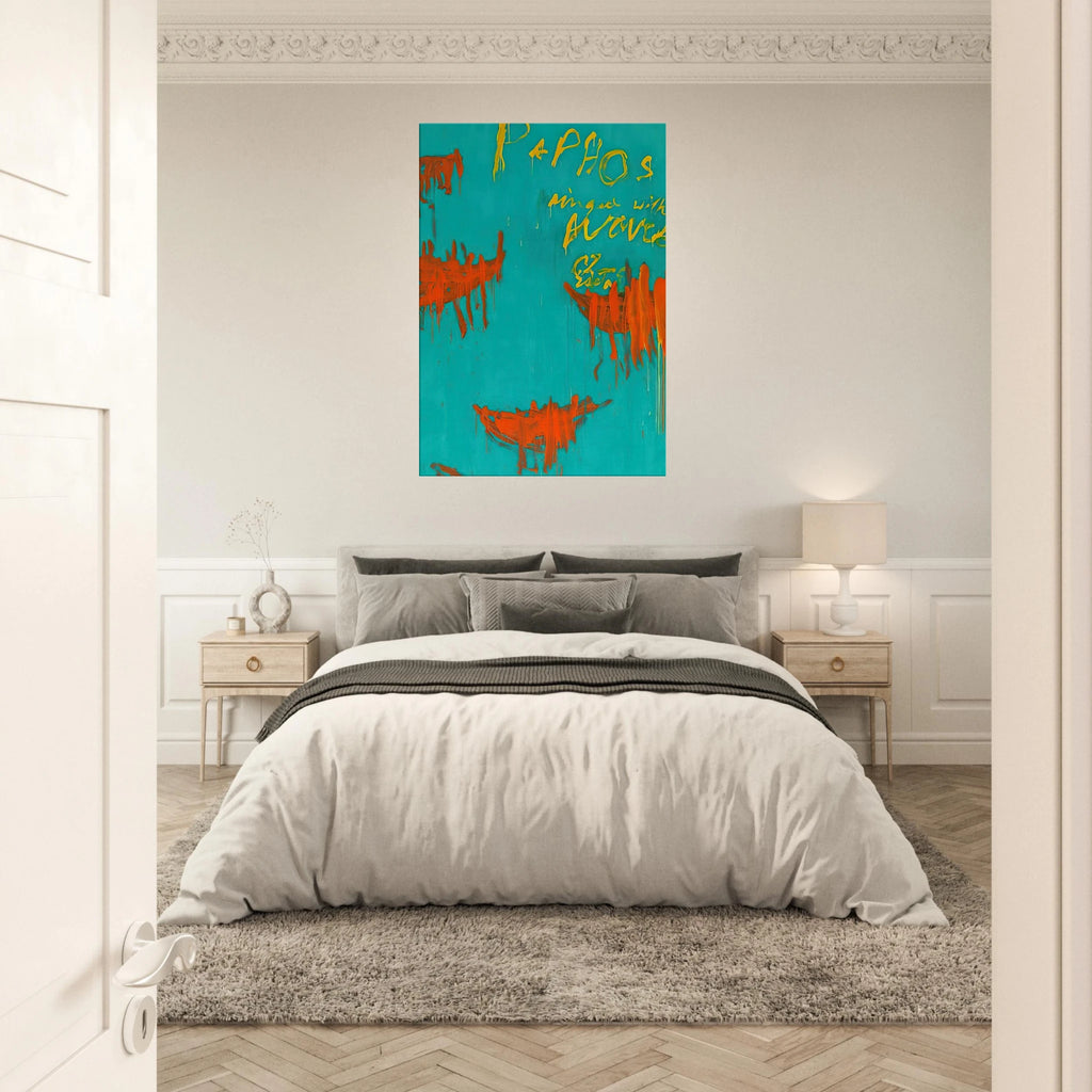 Leaving Paphos Ringed With Waves III Canvas | Cy Twombly Canvas | Cy Twombly Store