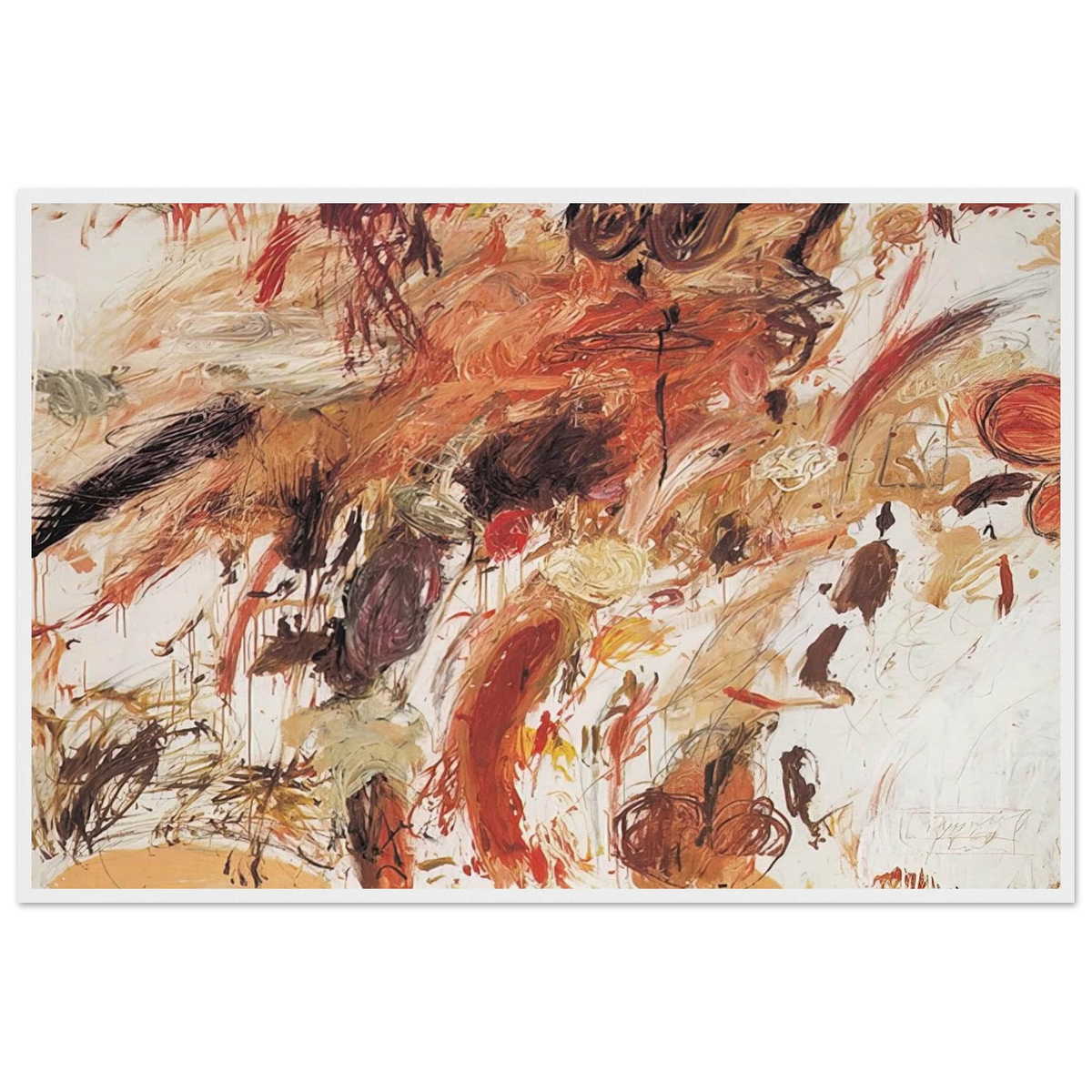 Ferragosto V Framed Poster | Cy Twombly Framed Prints Wall Art | Cy Twombly Store