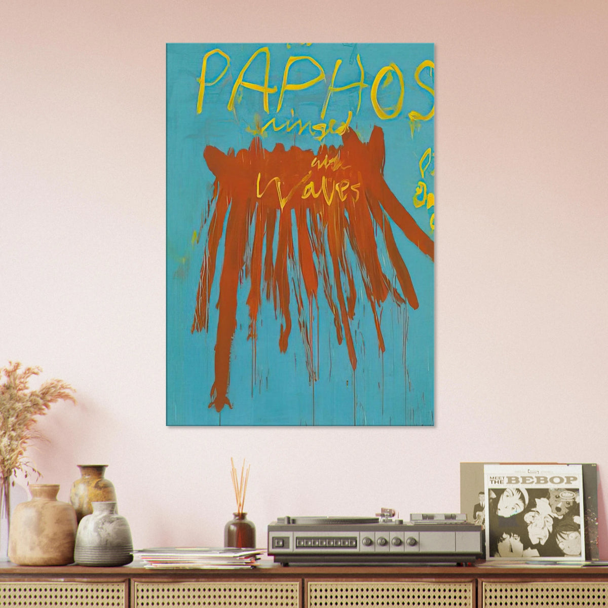 Leaving Paphos Ringed With Waves IV Canvas | Cy Twombly Canvas | Cy Twombly Store