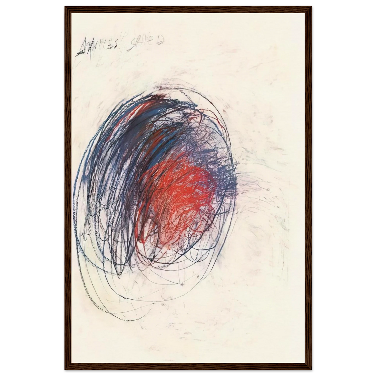 Fifty Days at Iliam. Shield of Achilles Framed Poster | Cy Twombly Framed Prints Wall Art | Cy Twombly Store