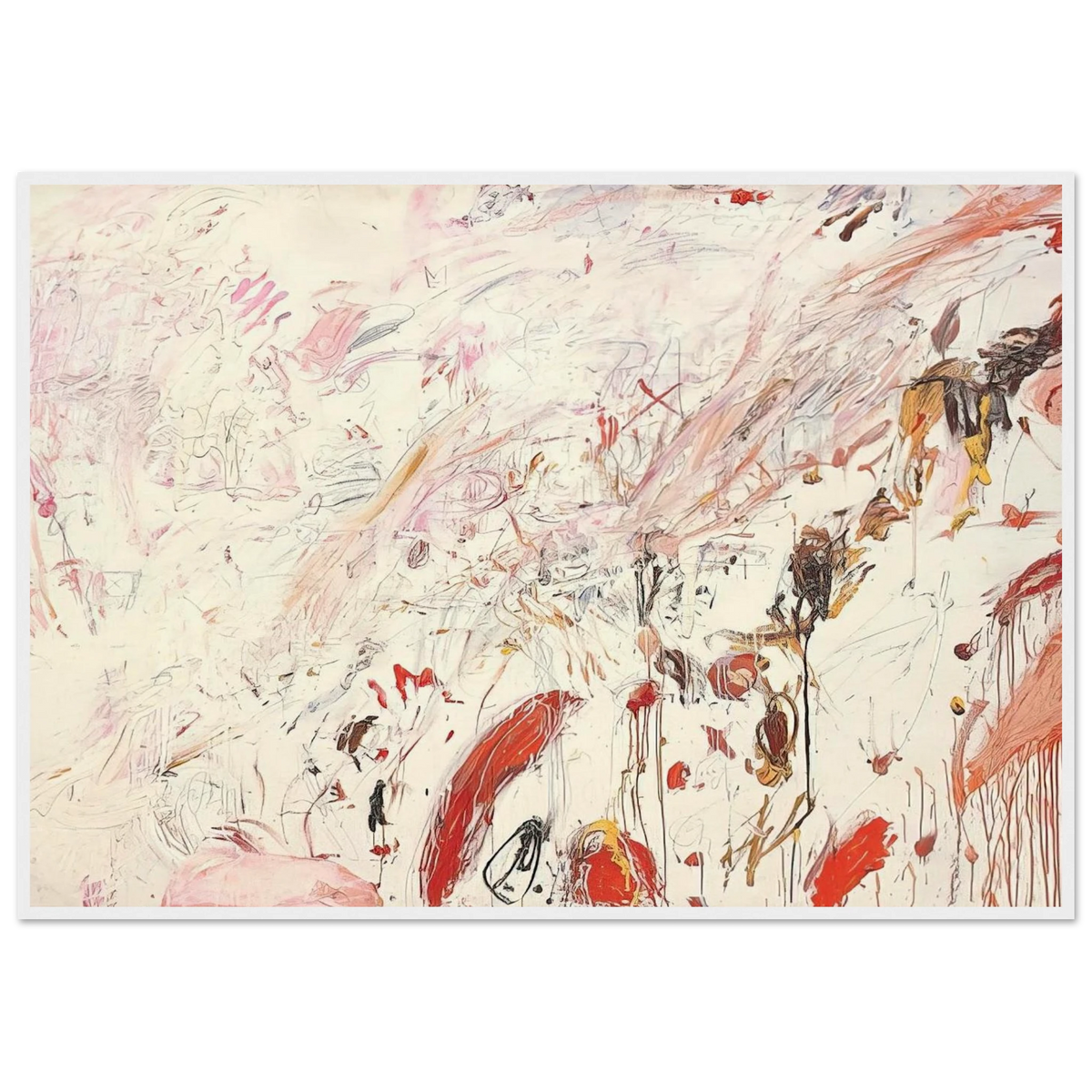 Ferragosto III Framed Poster | Cy Twombly Framed Prints Wall Art | Cy Twombly Store